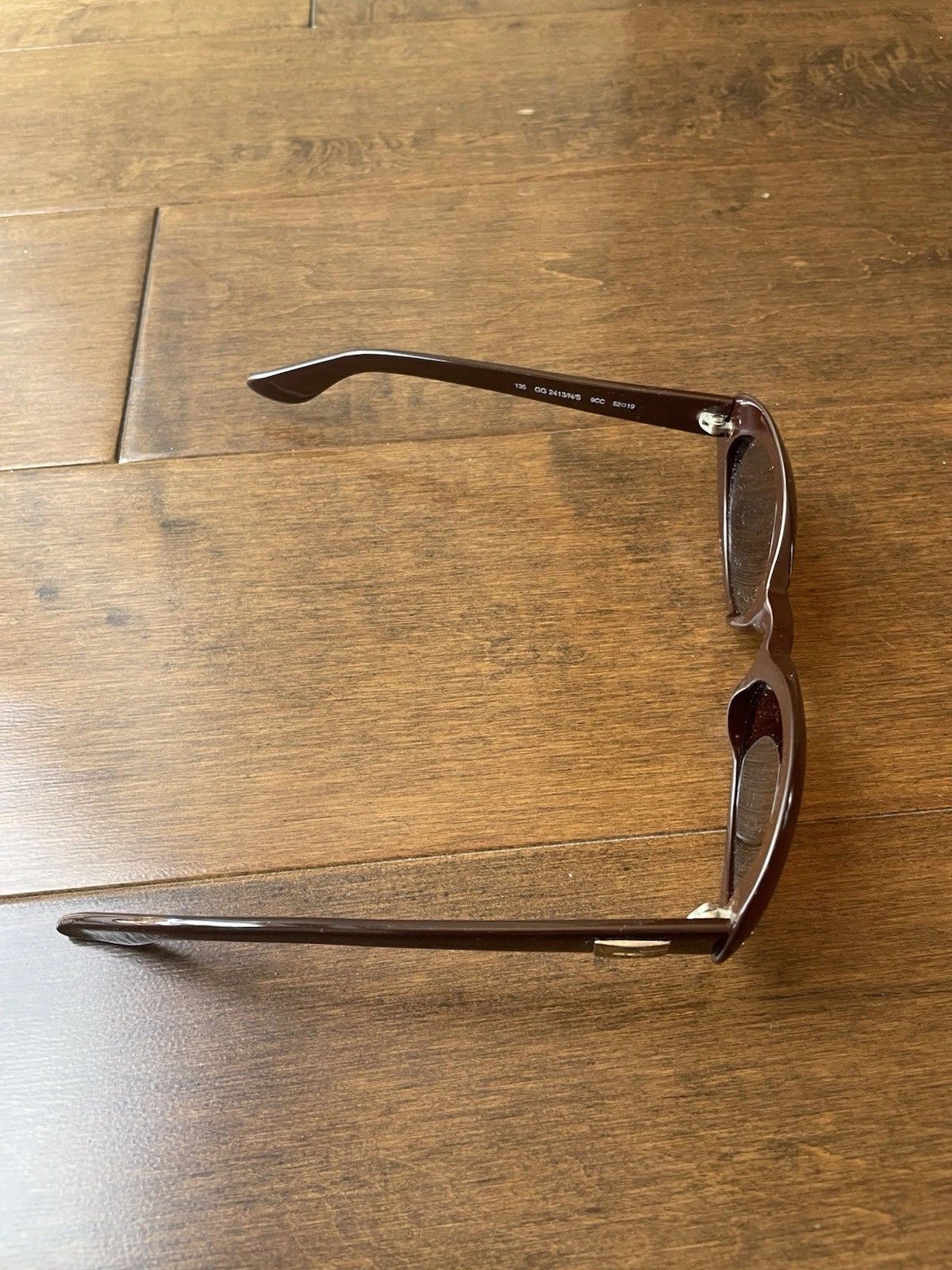 Gucci × Vintage Gucci Sunglasses GG2413/N/S Brown Y2K Oval Size ONE SIZE - 4 Thumbnail