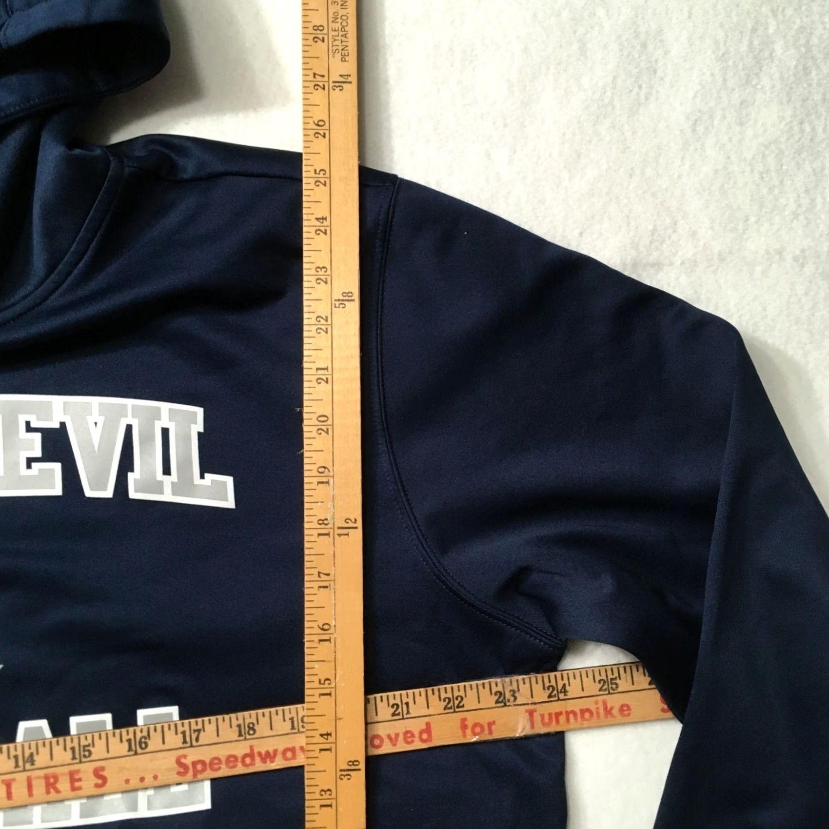 Vintage VINTAGE Nike Shirt Mens Blue Devils Hoodie College Pullover Sweatshirt Logo Embroidered 90s Theme Sportswear Baseball Football Size US L / EU 52-54 / 3 - 4 Thumbnail