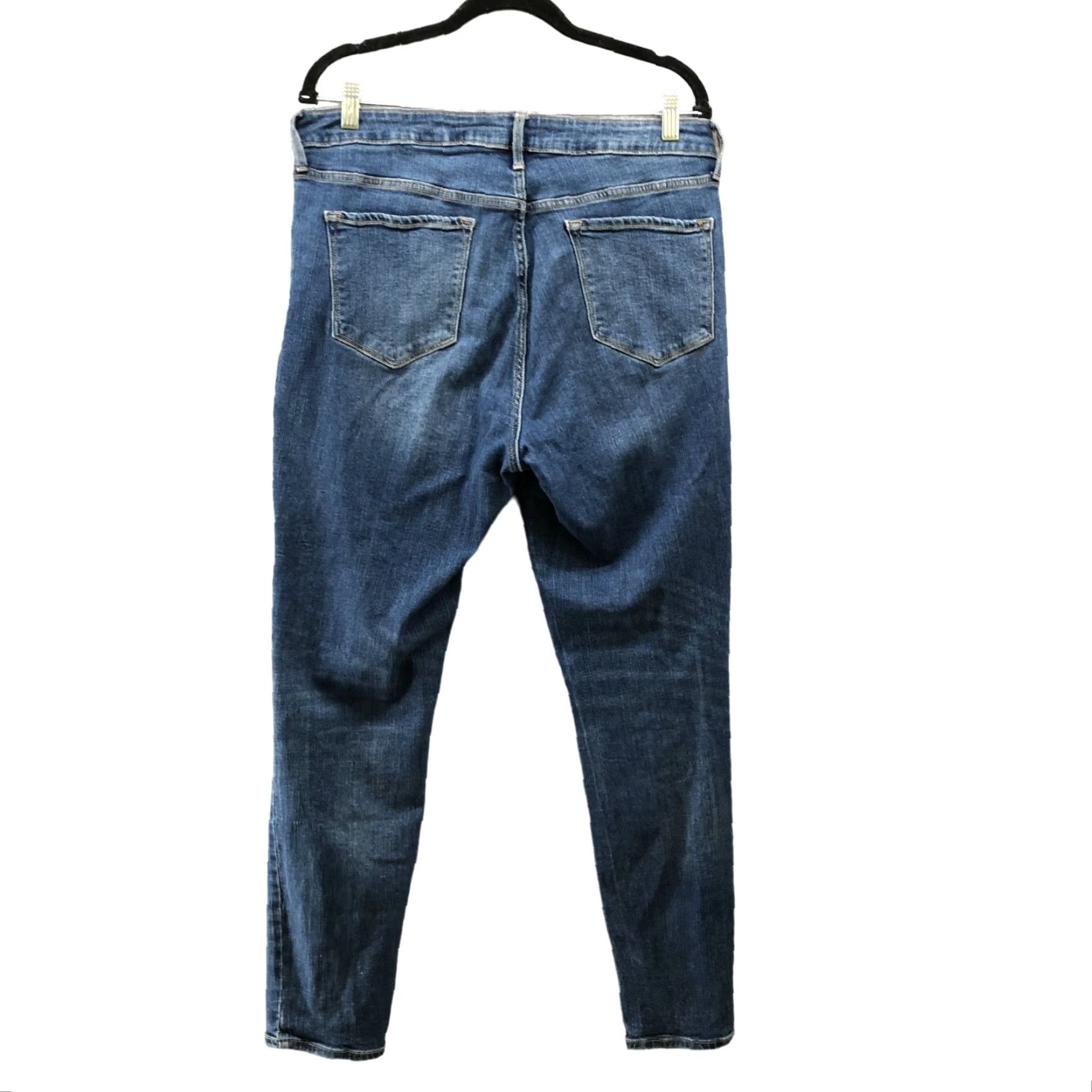 Old Navy Old Navy Rockstar Skinny Jeans Womens Size 14 Distressed Mid Rise Blue Denim Size 36" / US 14 / IT 50 - 2 Thumbnail