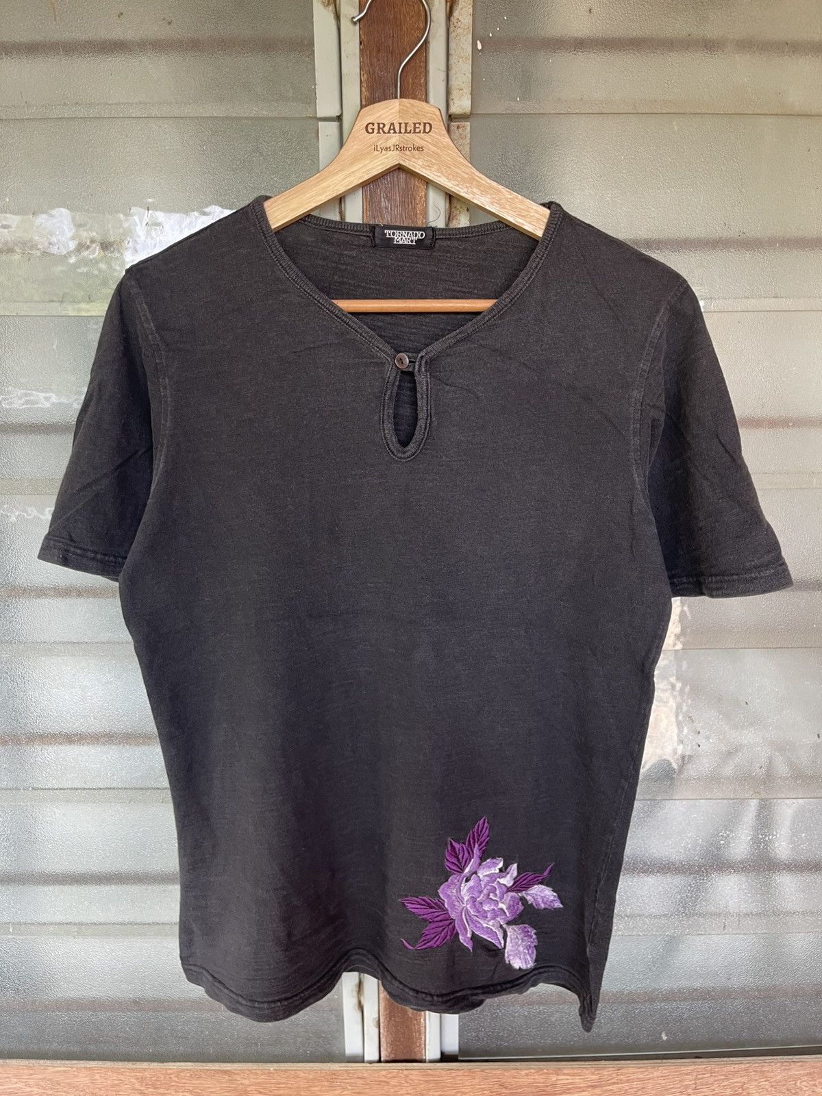 Tornado Mart Vintage Tornado Mart Rose Embroided Shirt Tee Size US M / EU 48-50 / 2 - 2 Thumbnail