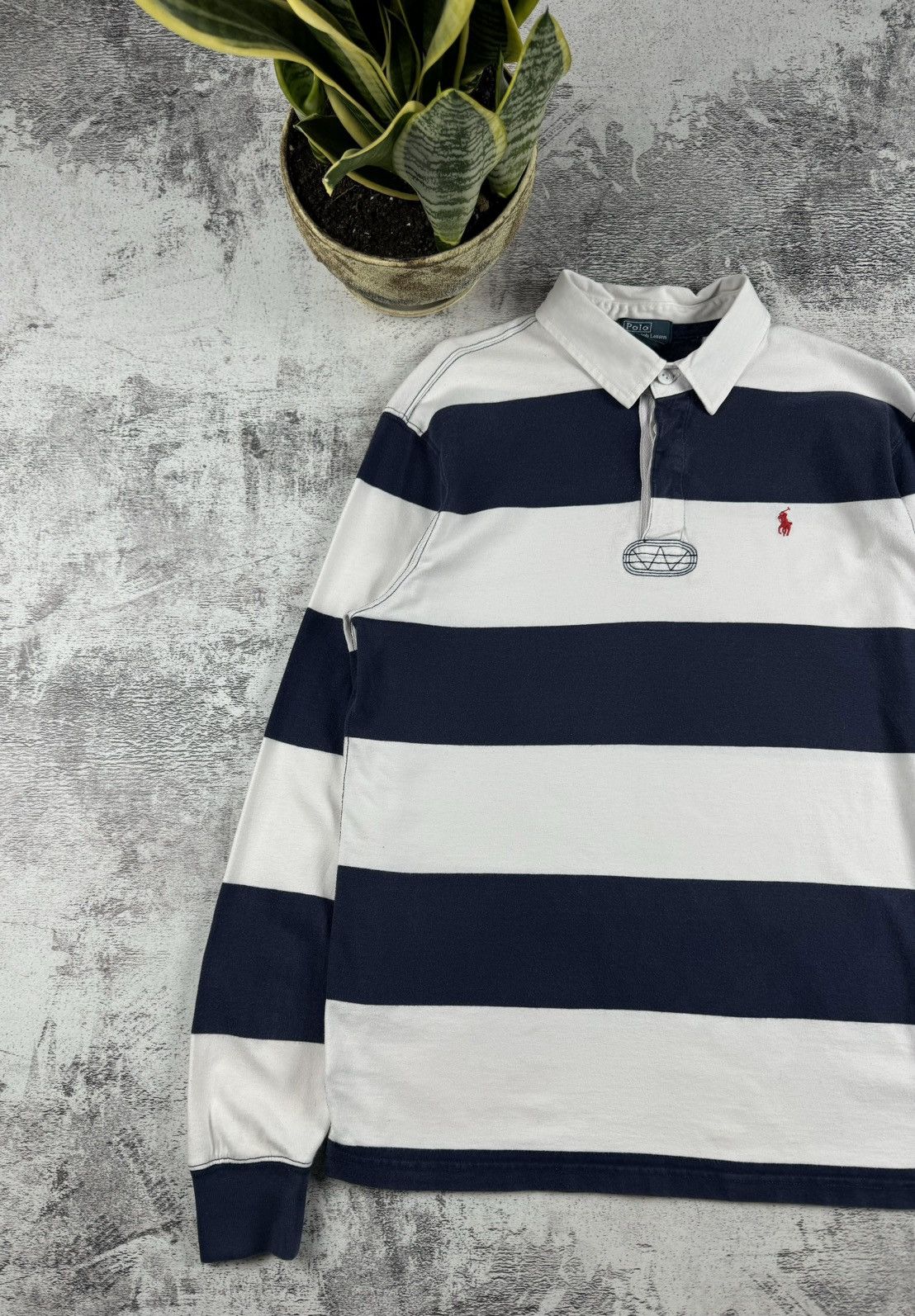 Polo Ralph Lauren 90S Polo Ralph Lauren Striped Retro M Pullover Longsleeve Size US M / EU 48-50 / 2 - 2 Thumbnail