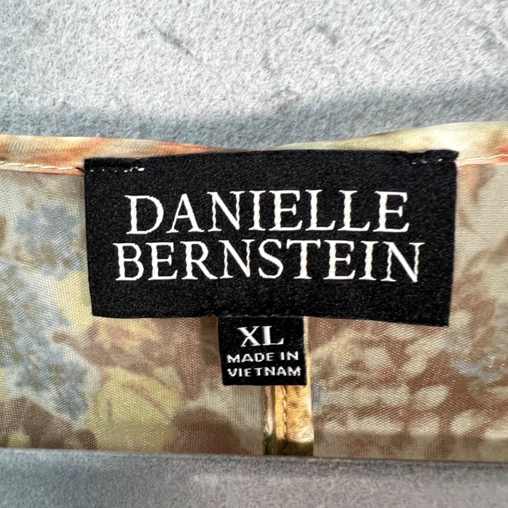 Vintage Danielle Bernstein Womens Size XL Floral Puff Sleeve Mini Dress NEW Size XL / US 12-14 / IT 48-50 - 3 Thumbnail