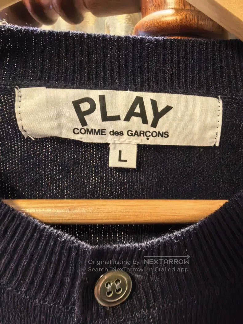 Comme des Garcons Comme Des Garcons Navy blue cardigan Size L / US 10 / IT 46 - 3 Thumbnail
