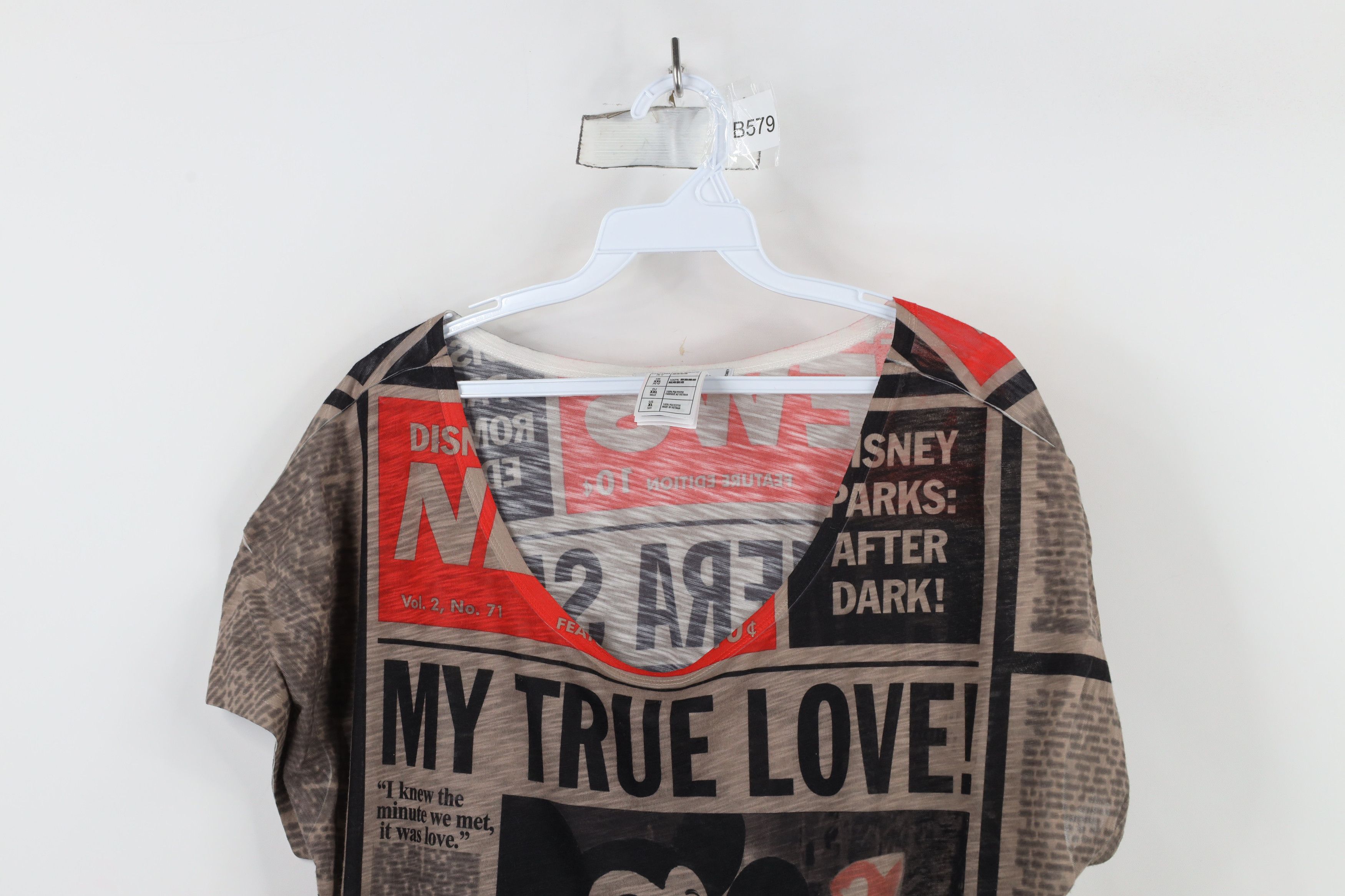 Disney × Vintage Vintage Y2K Disney Park Original Mickey Minnie Print T-Shirt Size XL / US 12-14 / IT 48-50 - 2 Thumbnail