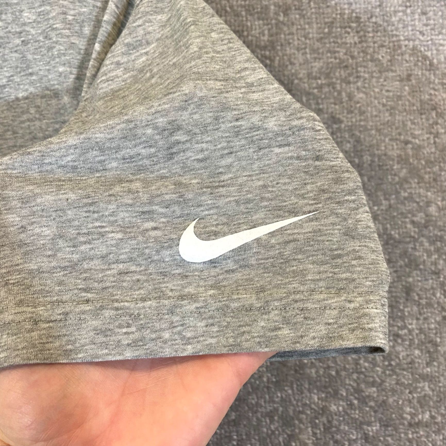 Nike Nike Shirt Mens Large Gray Dri-Fit S/S Check Swoosh Tee Sport Size US L / EU 52-54 / 3 - 4 Thumbnail