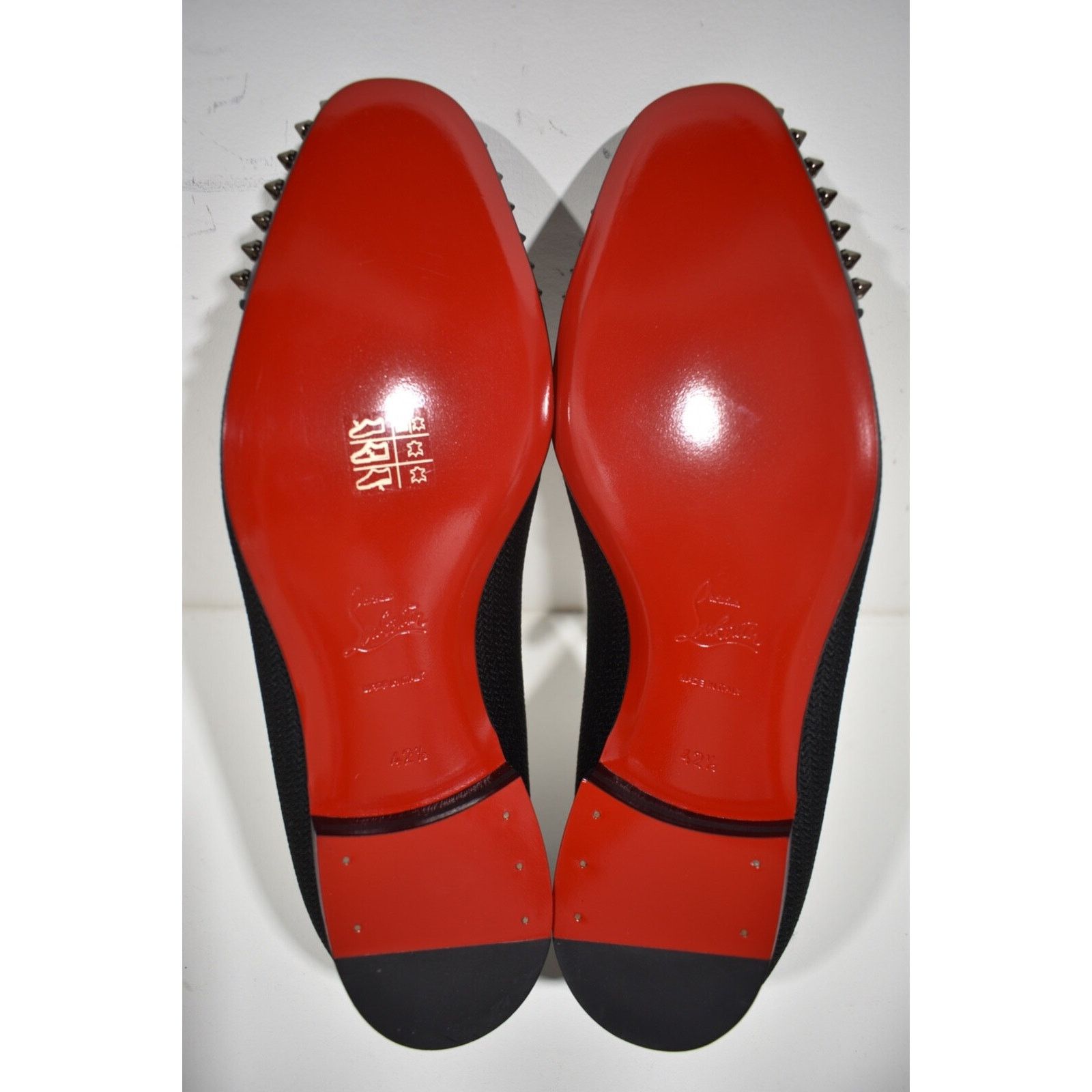 Christian Louboutin Christian Louboutin Black Spike Oxford Dress Loafer 42.5 9.5 Size US 9.5 / EU 42-43 - 12 Thumbnail