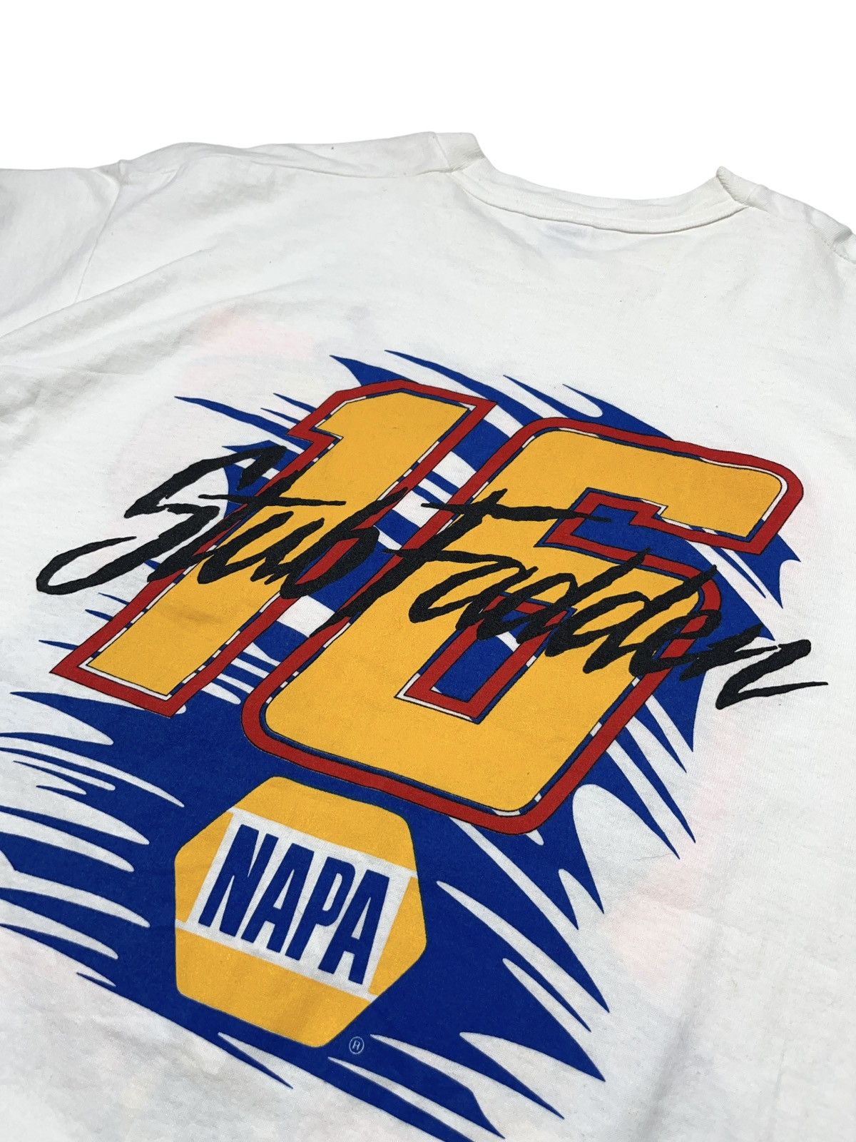 Vintage Vintage 1995 Stub Fadden Team Napa Racing T-shirt Size US XL / EU 56 / 4 - 9 Thumbnail