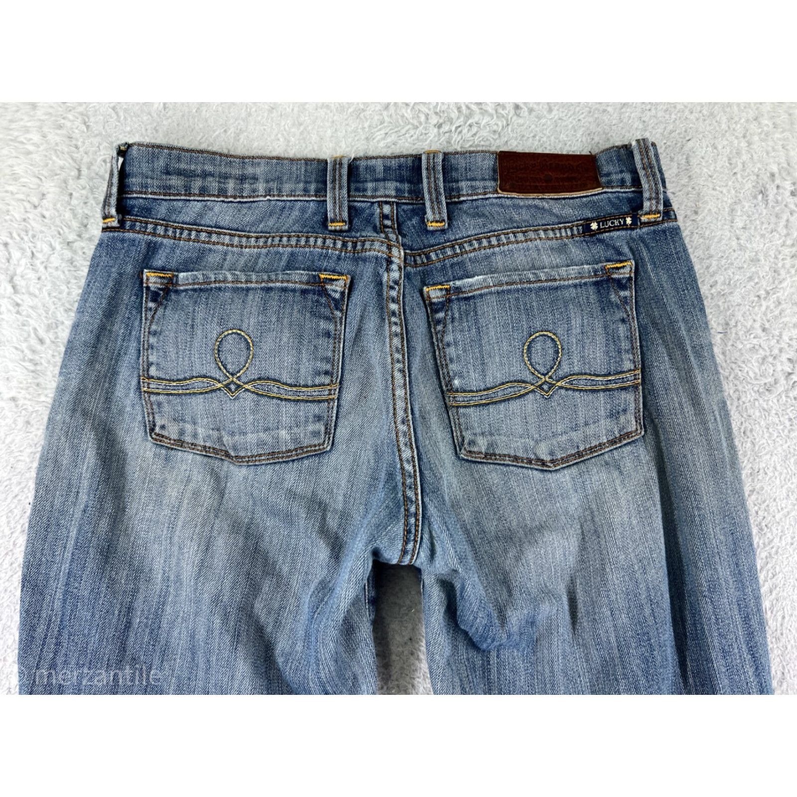 Lucky Brand Lucky Brand Jeans Women’s 4 Blue Denim Straight 5-Pocket Stretch Inseam 30in USA Size 27" / US 4 / IT 40 - 3 Thumbnail