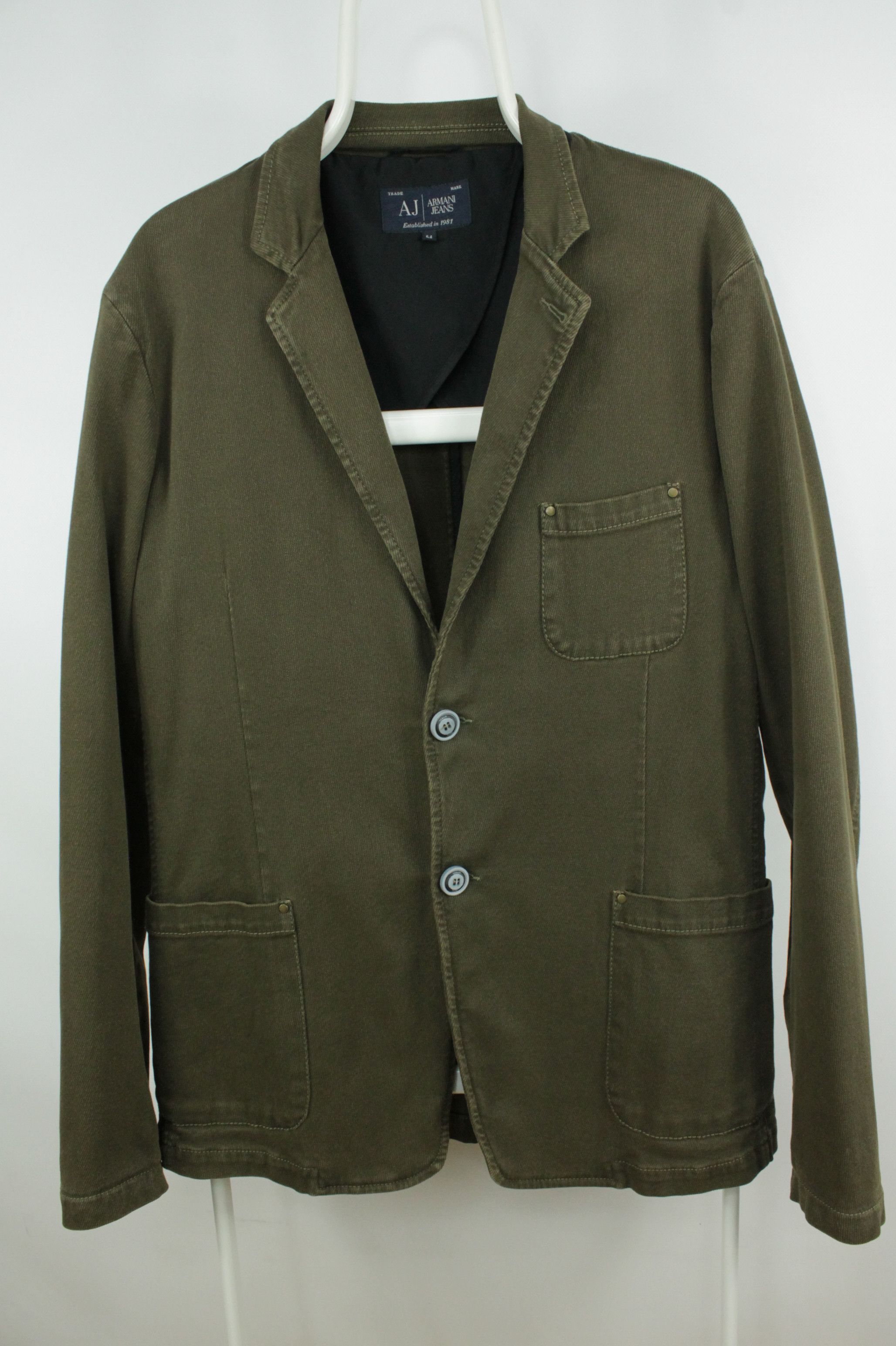 Armani × Italian Designers × Luxury Armani Jeans Stretch Khaki 