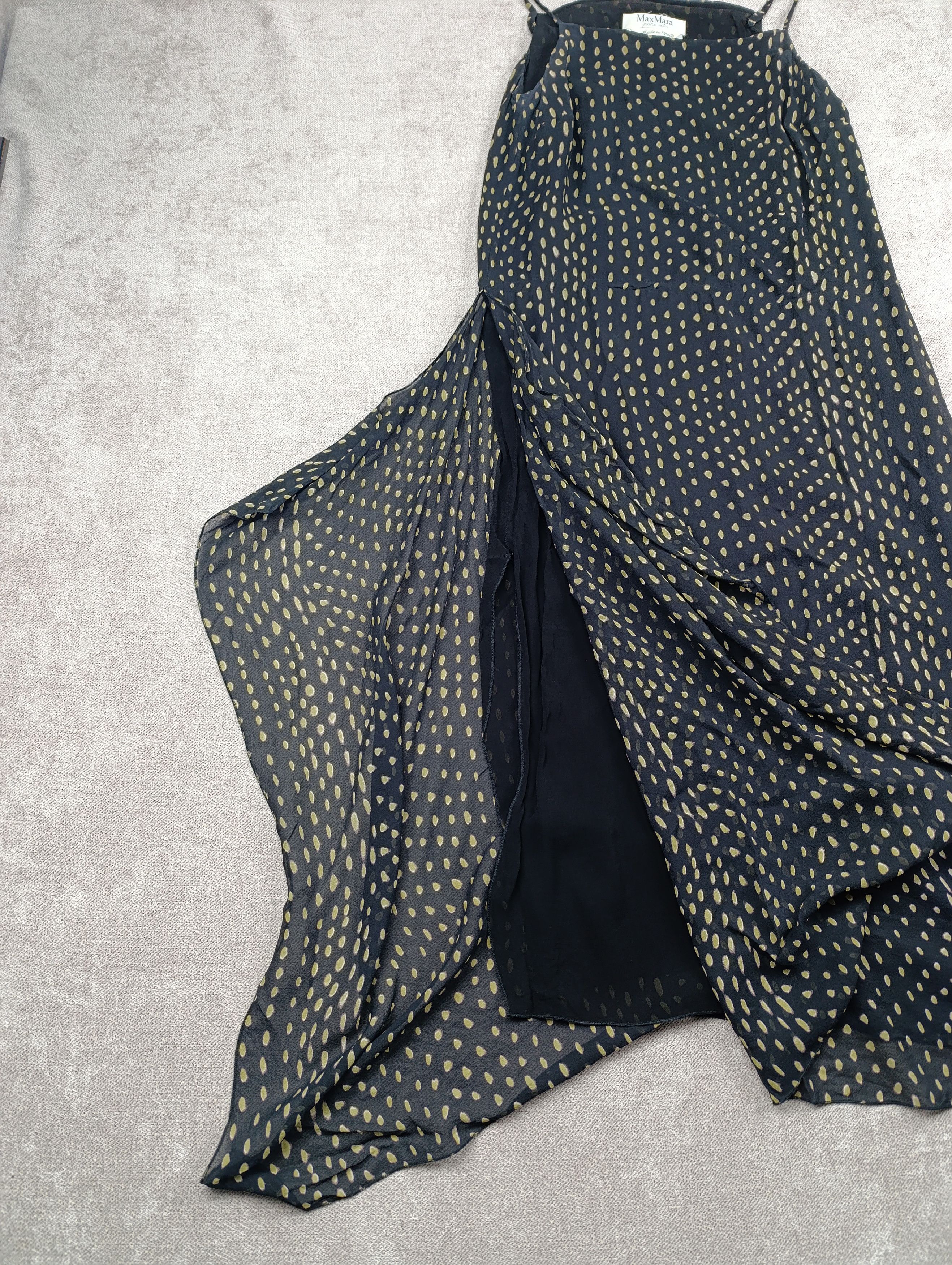 Max Mara MAX MARA DOT PRINT SILK VINTAGE STRAP ASYMMETRIC DRESS Size M / US 6-8 / IT 42-44 - 7 Thumbnail