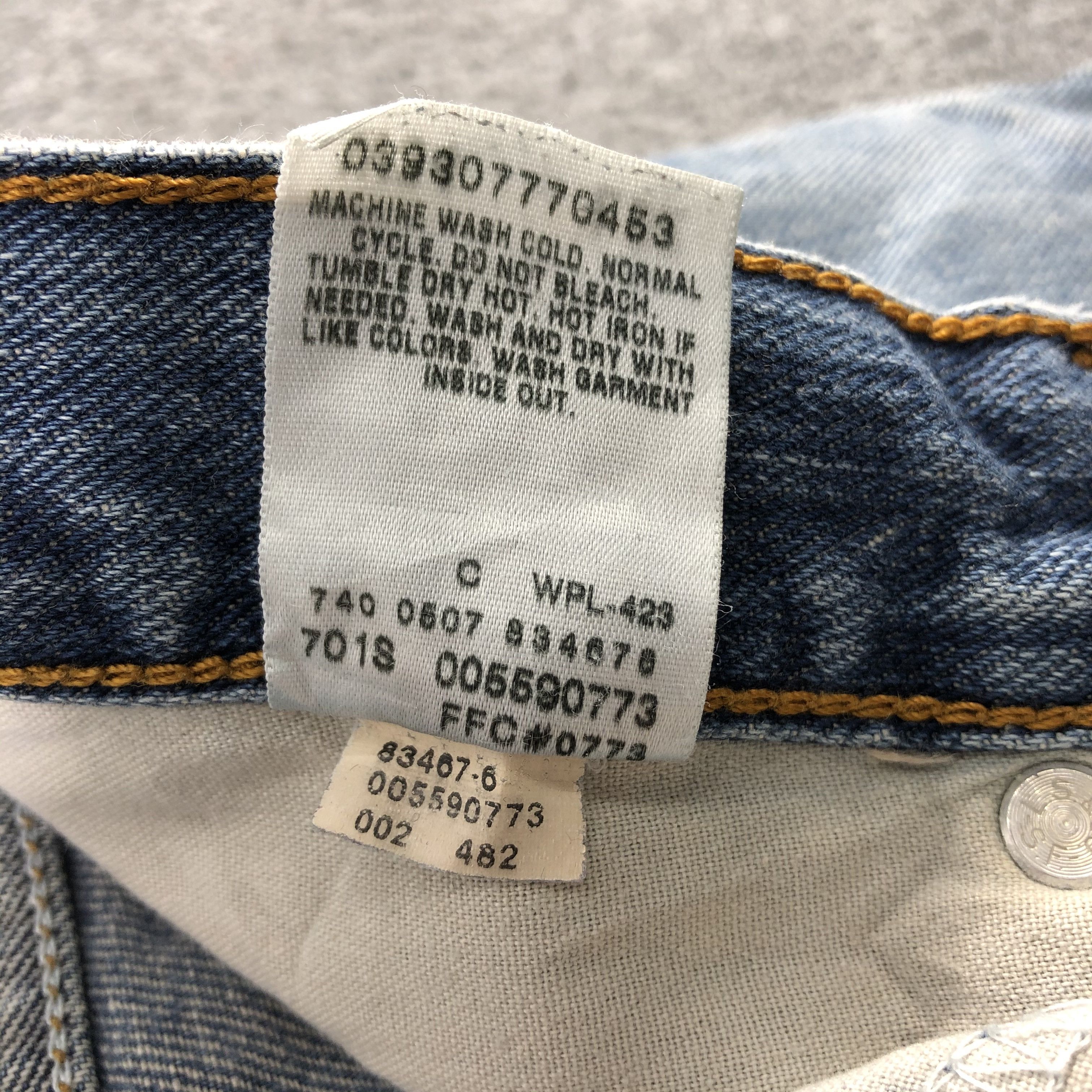 Levi's Vintage Levis Jeans Lot 559 Faded Blue Denim-J1060 Size US 34 / EU 50 - 11 Thumbnail