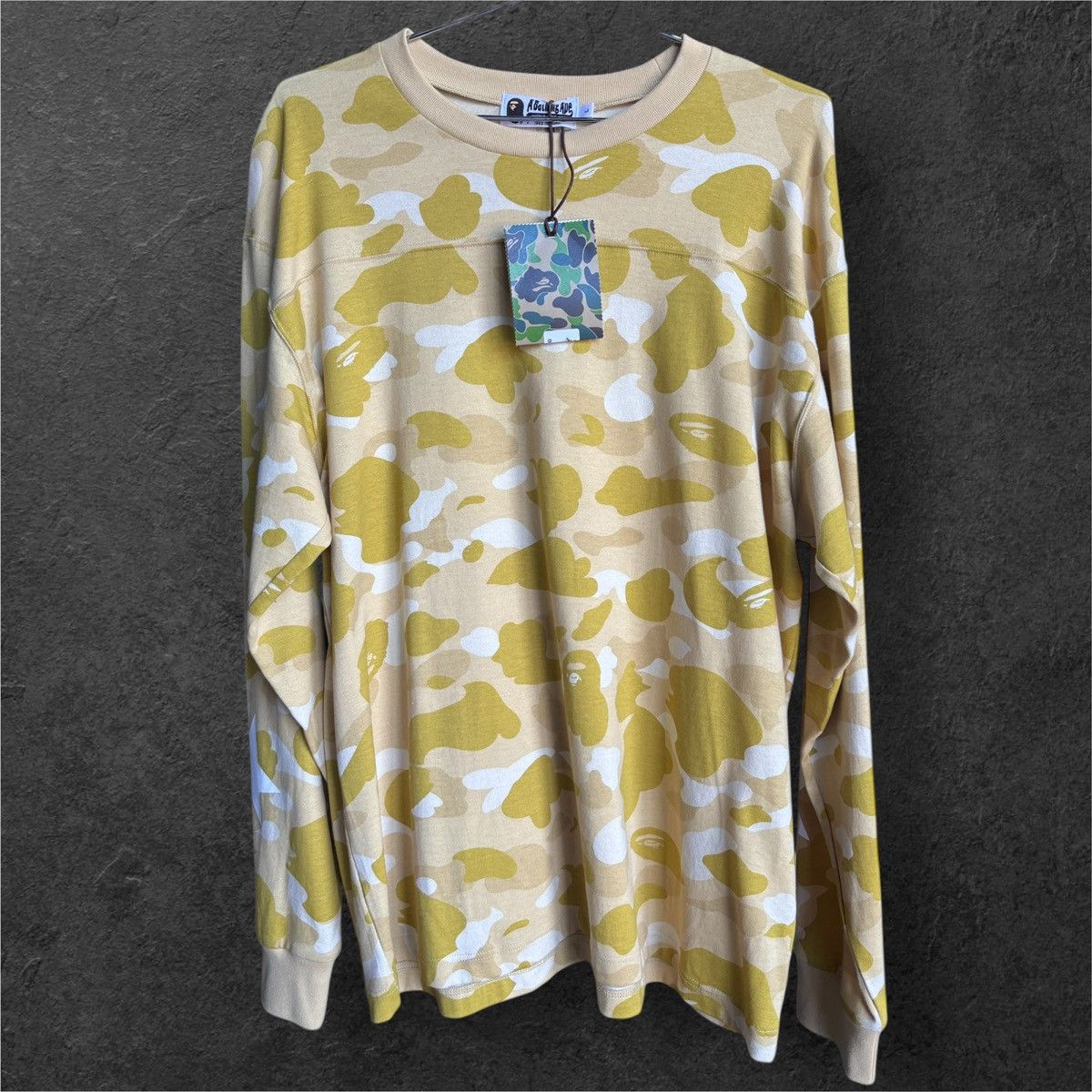 Bape BAPE YELLOW LONG SLEEVE SIZE L Size US L / EU 52-54 / 3 - 1 Thumbnail