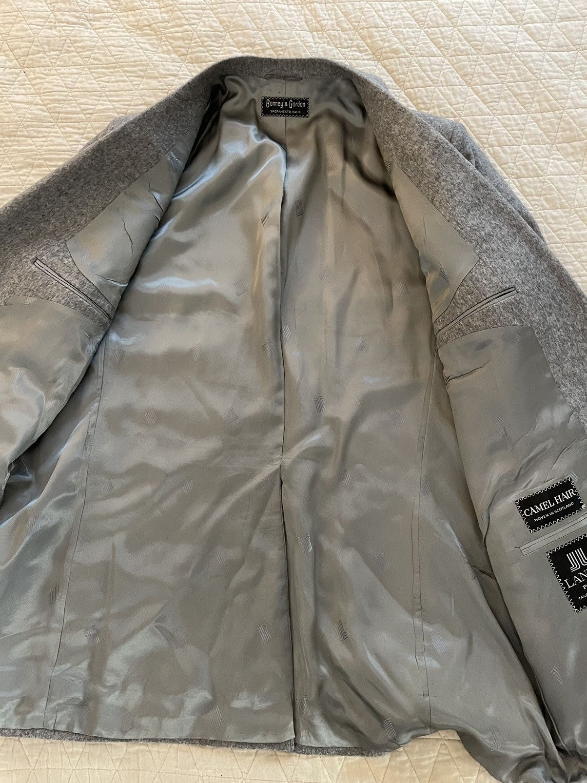 Lanvin × Vintage Vintage Camel Hair Patch Pocket Jacket Size 44R - 7 Thumbnail