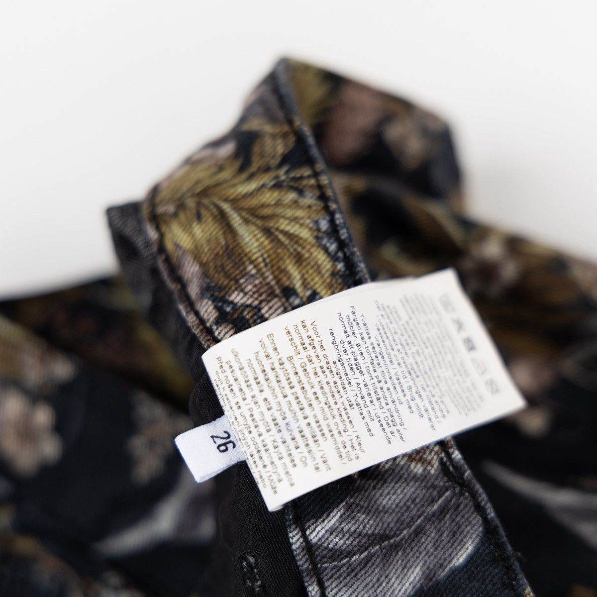 Other Denim Hunter Floral Print Jeans Skinny Fit Stretch Pants Size 26" / US 2 / IT 38 - 7 Thumbnail