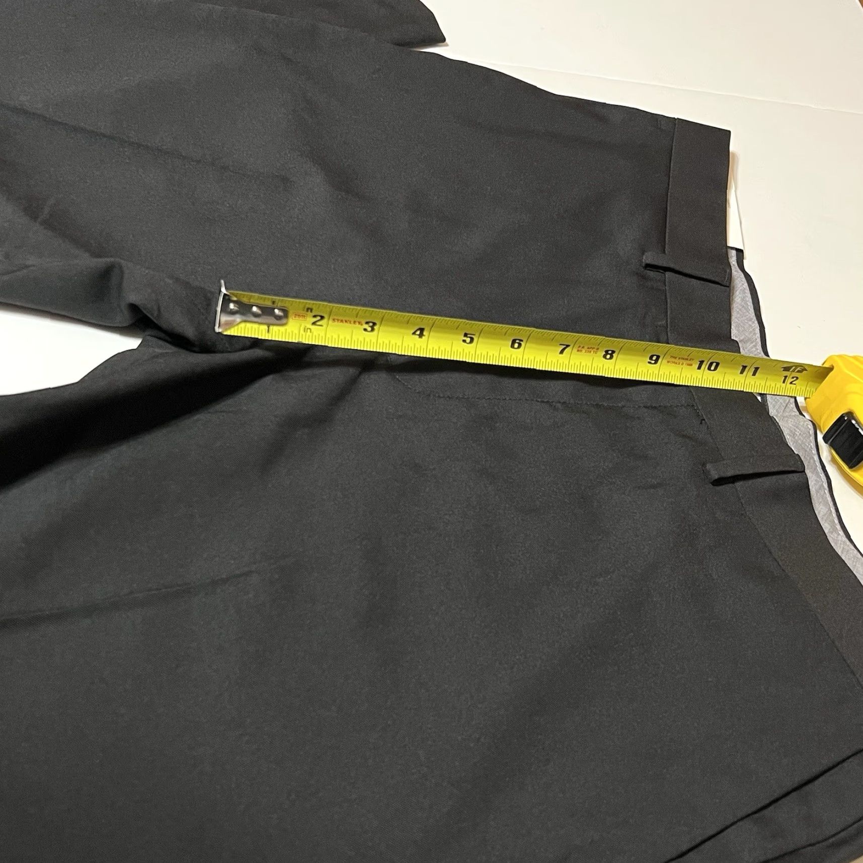 Haggar Haggar Men's Slim Dress Pants Straight Leg 36x30 Black NWT Stretch Premium Front Flat Front Regular Rise Modern City Preppy Mens Pants Size US 36 / EU 52 - 4 Thumbnail