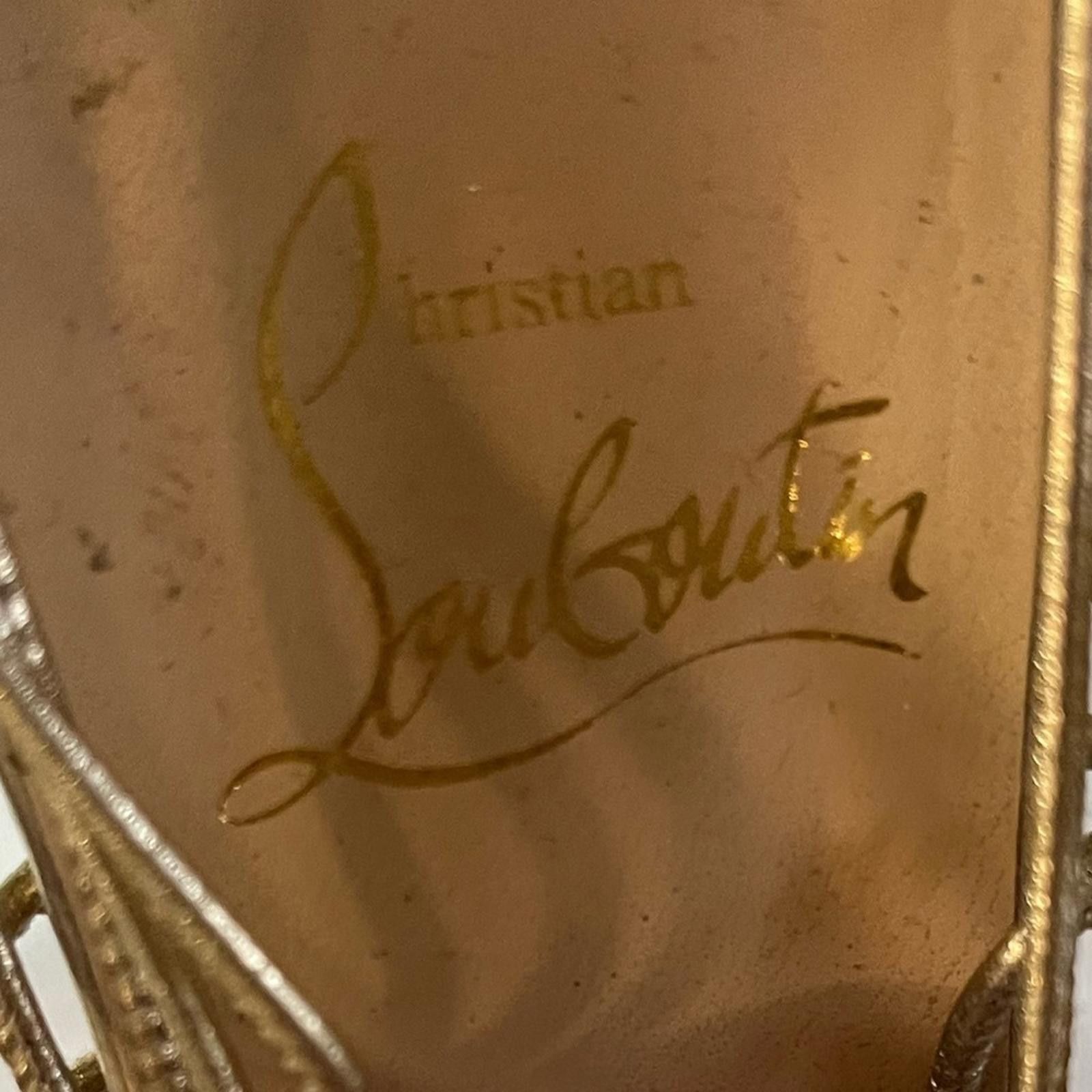 Christian Louboutin Christian Louboutin Lady Peep Glitter Platform Heels EU 36 Size US 5.5 / IT 35.5 - 12 Thumbnail