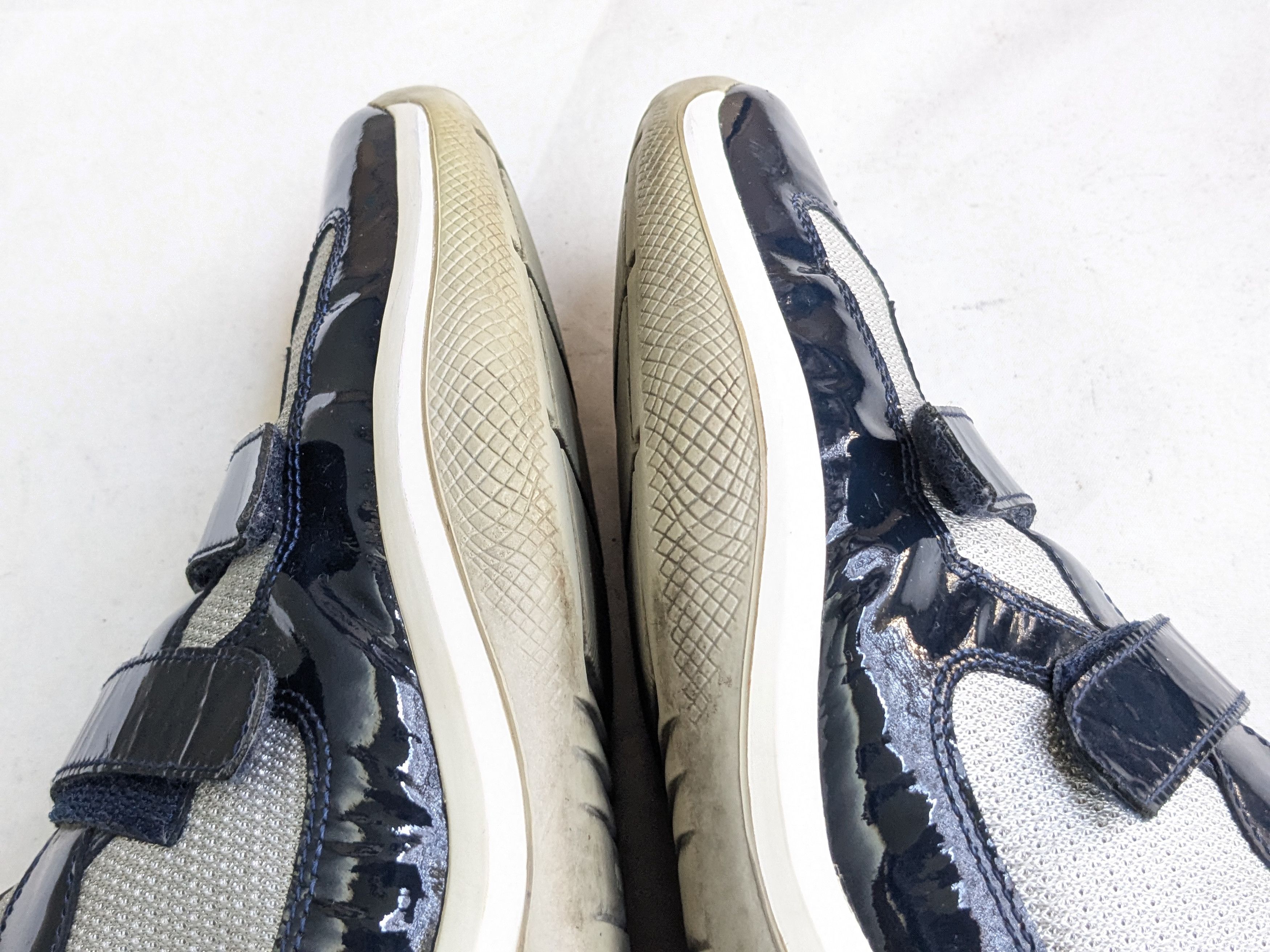 Prada Prada America's Cup Navy Blue Patent Leather 12 Straps Low Size US 12 / EU 45 - 9 Thumbnail