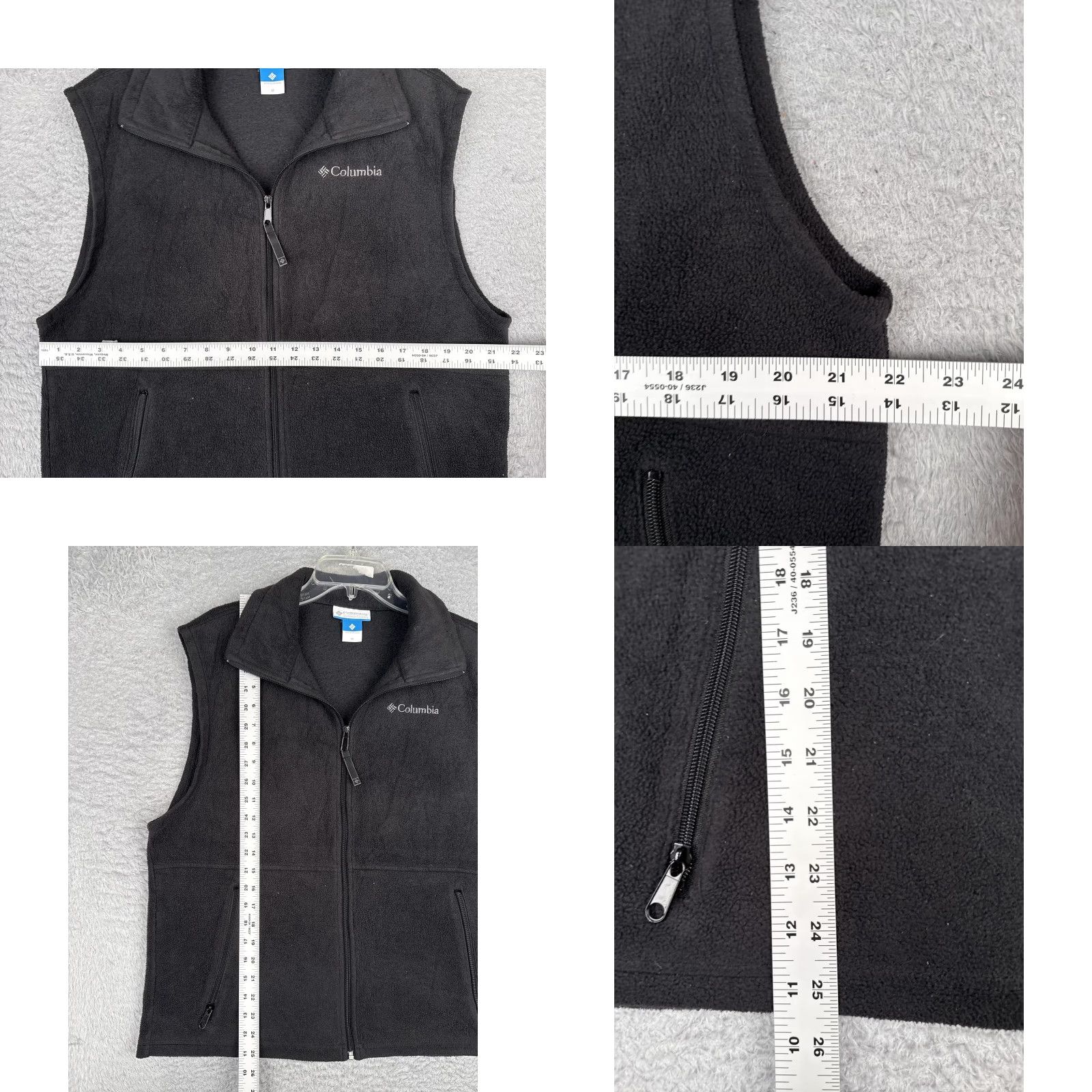 Vintage Columbia Vest Mens Medium Black Fleece Full Zip Pockets Outdoor Hiking WM1460 Size US M / EU 48-50 / 2 - 8 Thumbnail