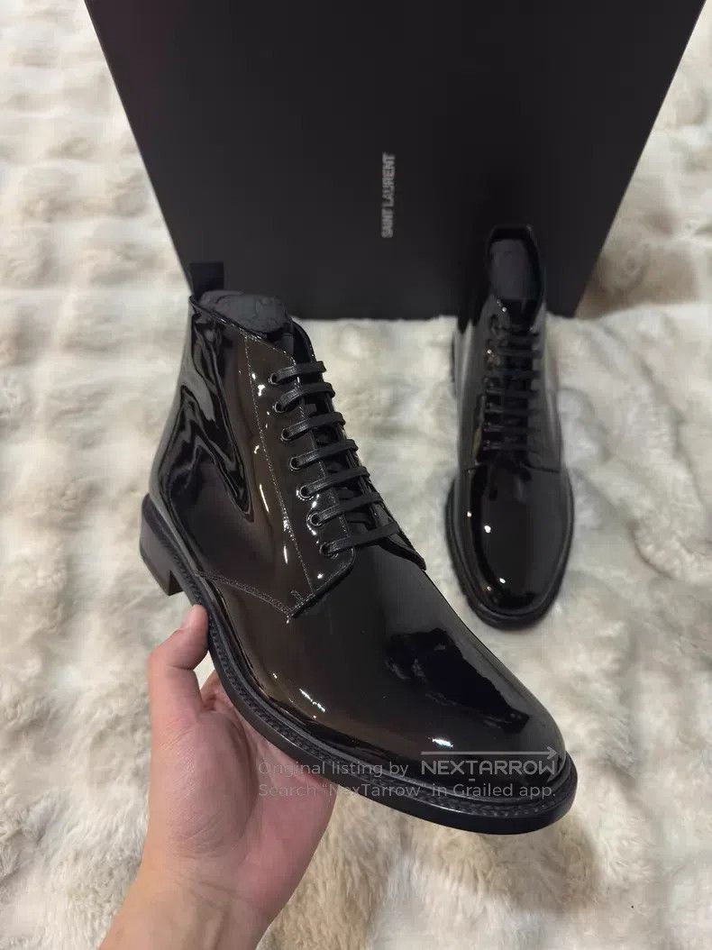 Saint Laurent Paris Saint Laurent Paris Lace-up Boots Men's Boots Size US 10 / EU 43 - 3 Thumbnail