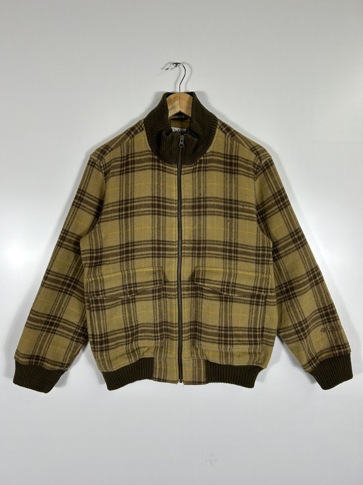 Columbia × Flannel × Vintage ⚡️Vintage Columbia Mens Hair Zipper Bomber Jacket Size US XS / EU 42 / 0 - 1 Thumbnail