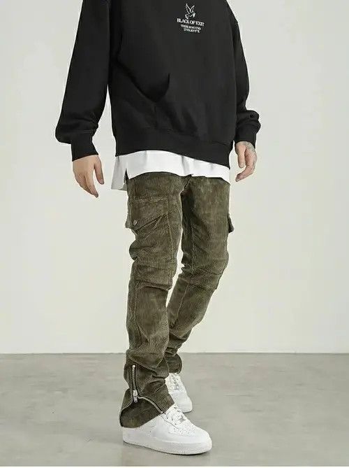 Orley flared faded skate cargo pants Size US 32 / EU 48 - 4 Thumbnail