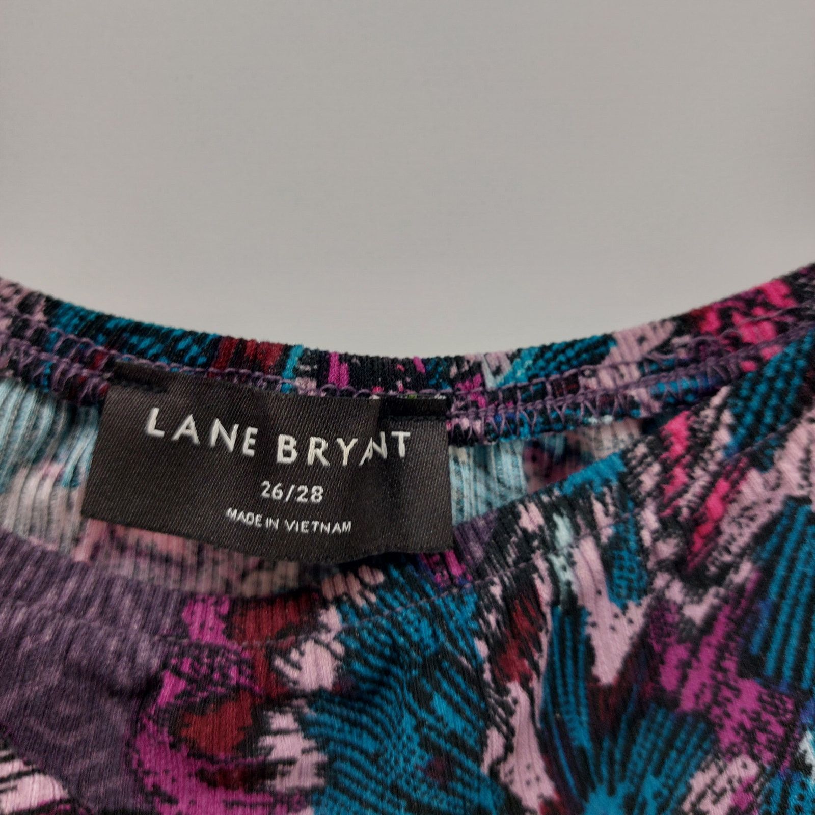 Other Lane Bryant Purple Floral Dress Plus Size 26 28 Pockets Size 4XL / US 24-26 - 3 Thumbnail
