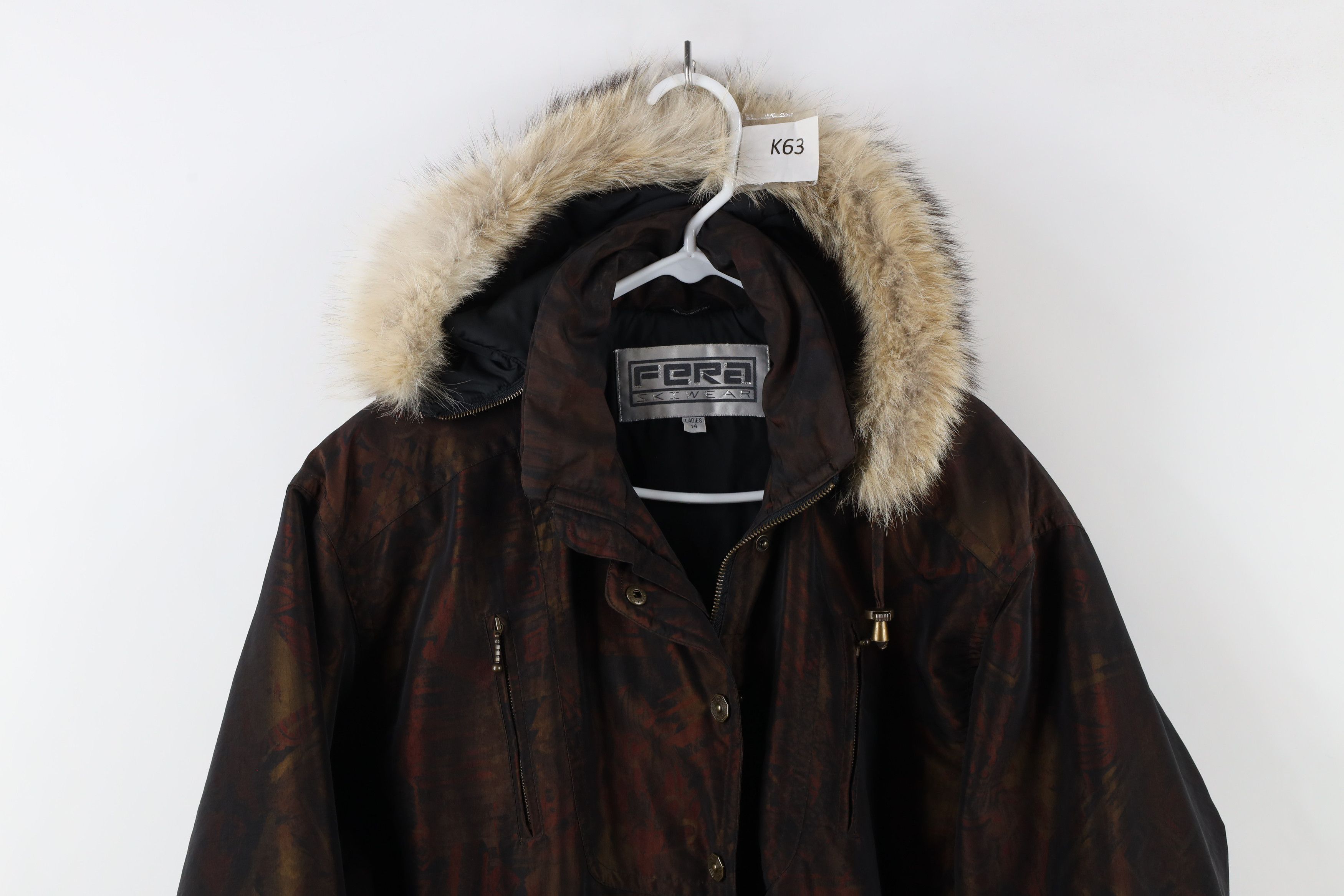 Vintage Vintage 90s Streetwear Trim Abstract Winter Skiing Jacket Size XL / US 12-14 / IT 48-50 - 2 Thumbnail