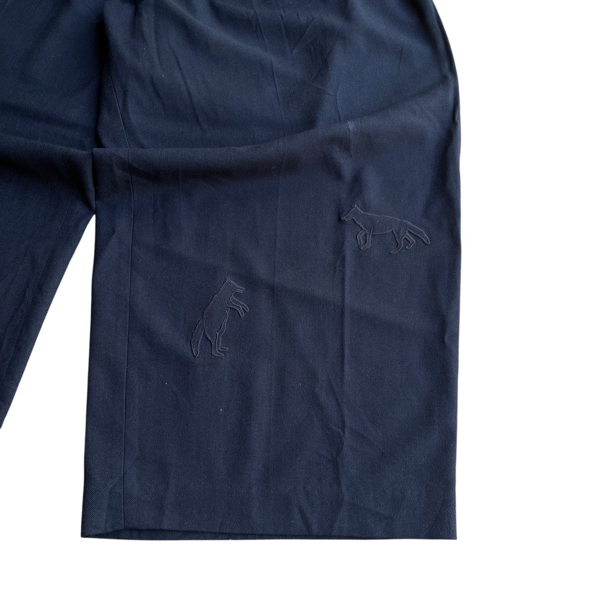 Issey Miyake Ne-Net Super Wide Pants Wolf Embroidery Size US 28 / EU 44 - 5 Thumbnail