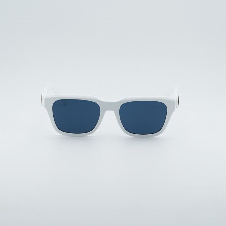 Dior Dior DIORB23 S1I 50B0 Sunglasses Shiny White Square Frame Size ONE SIZE - 2 Thumbnail