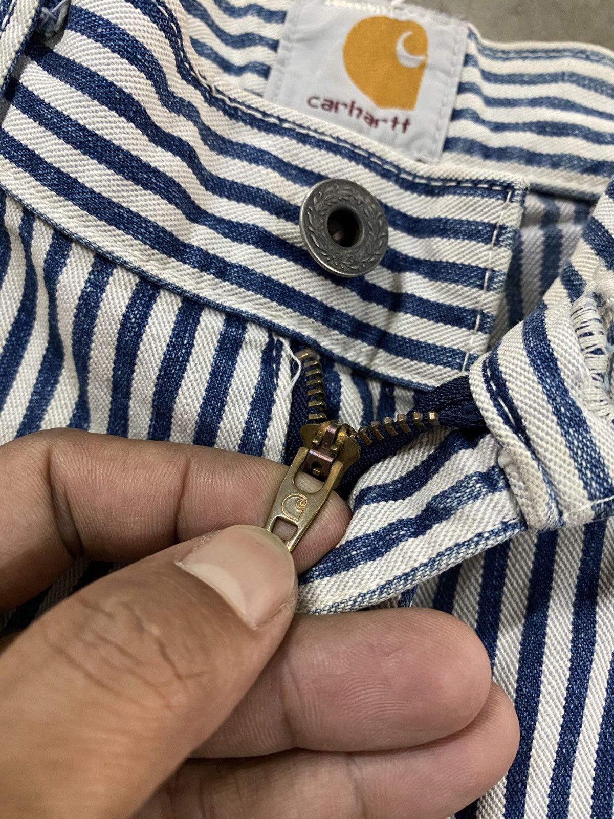 Carhartt × Vintage Carhartt Hickory Vintage @234imn Size US 29 - 9 Thumbnail