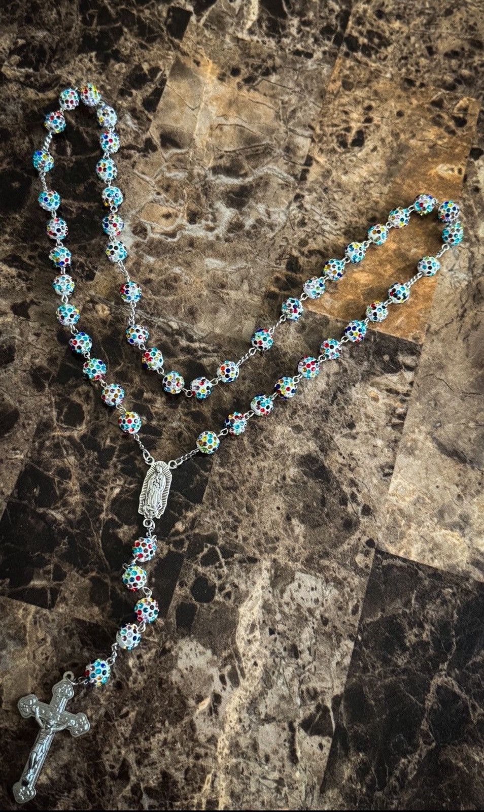 Vintage Rhinestone Rosary Size ONE SIZE - 5 Thumbnail