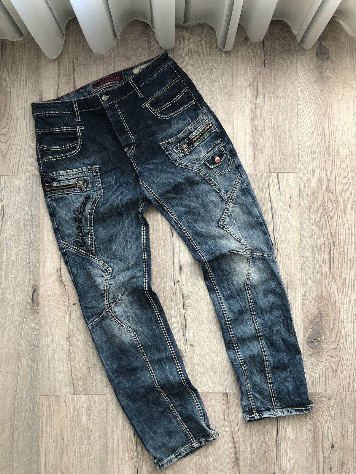 image of Cipo & Baxx Y2K Slim Fit Denim Pants Vintage, Men's (Size 38)