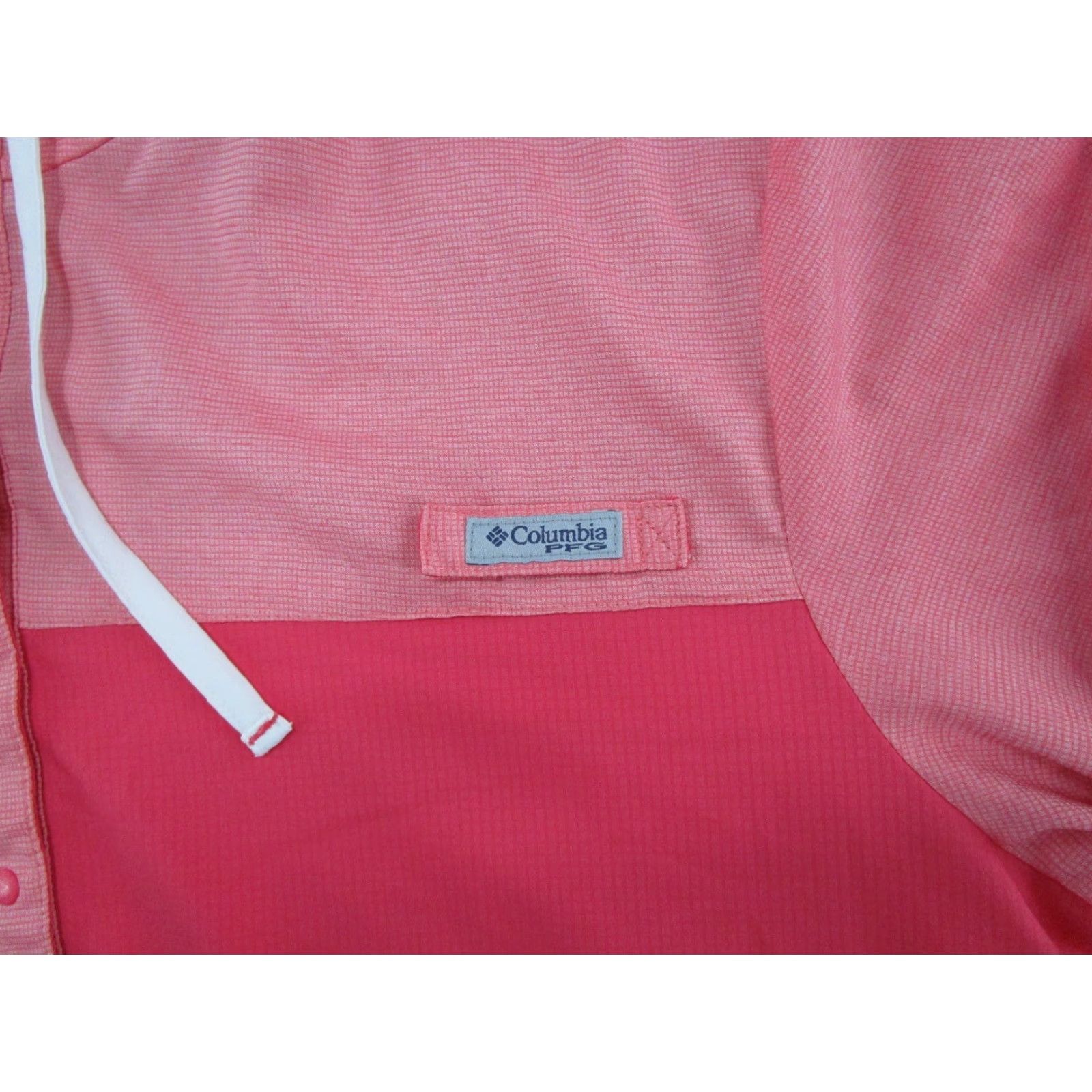 Pinko Columbia PFG Hoodie Women’s XL Pink 2 Tone Lightweight Pullover EUC Fishing Size XL / US 12-14 / IT 48-50 - 2 Thumbnail