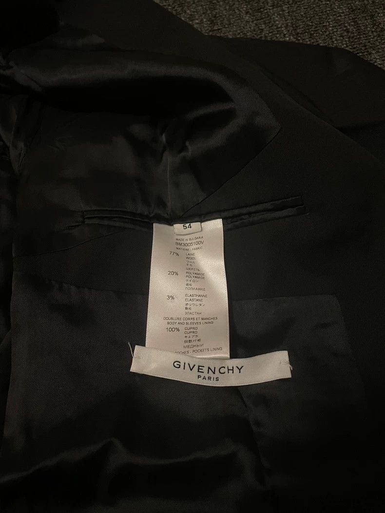 Givenchy Givenchy Black Wool Blazer Verified Wool Fabric Size US XL / EU 56 / 4 - 6 Thumbnail