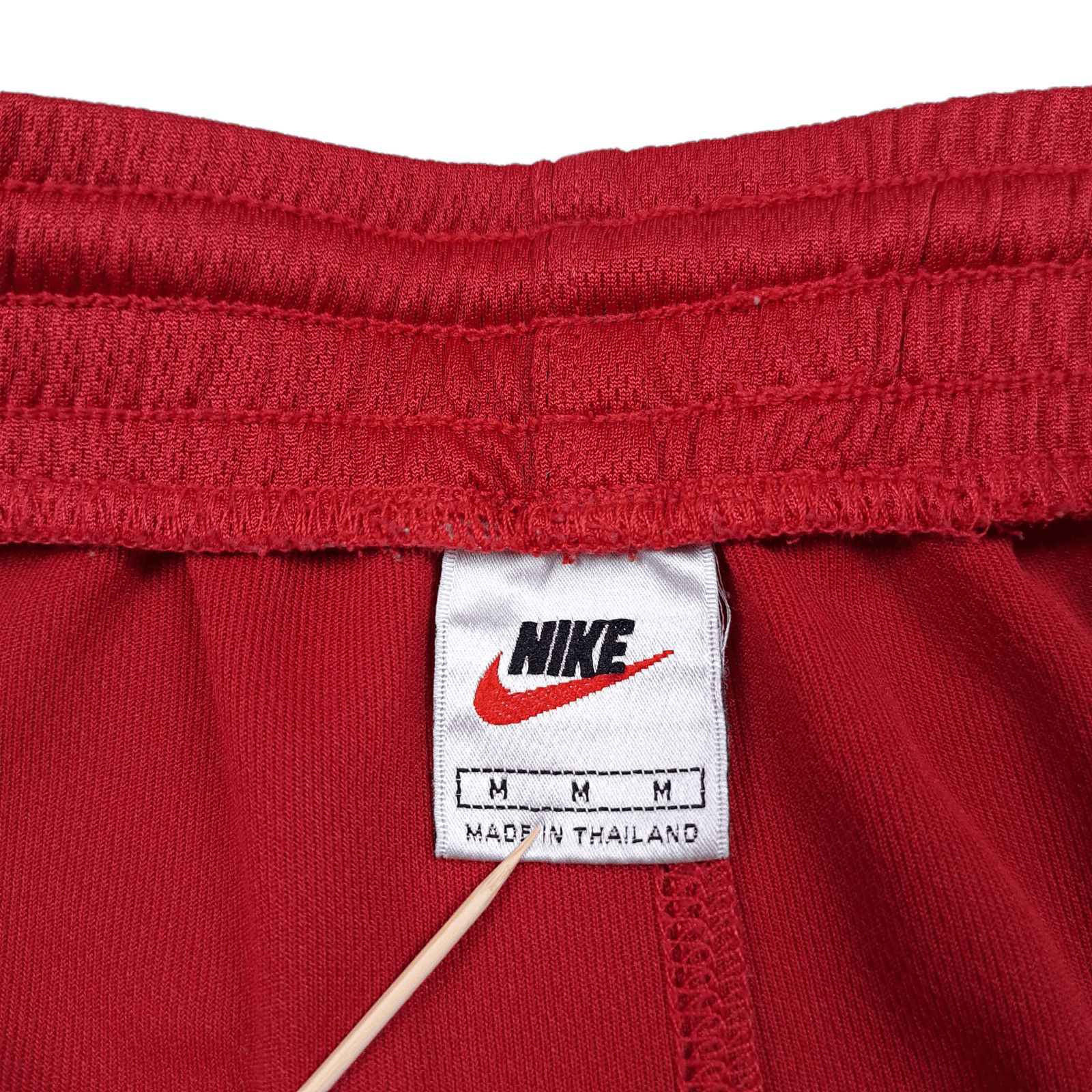 NBA × Nike × Vintage 80's Vintage M Nike Basketball Red White Embroidery Shorts Size US 34 / EU 50 - 5 Thumbnail