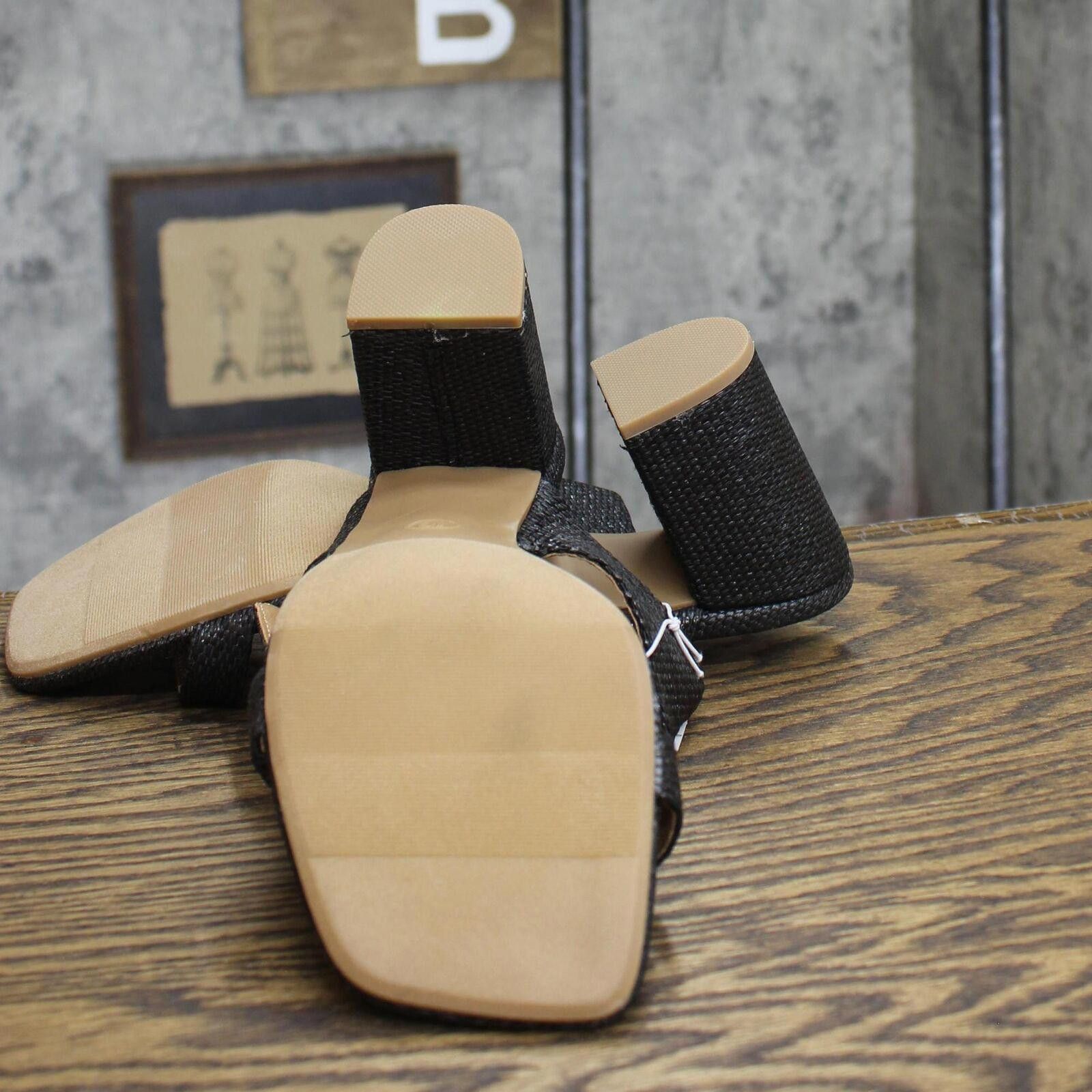 Designer NWT Universal Thread Mule Heels Shoes 89530654 Black 8M 8 M Size US 8 / IT 38 - 6 Thumbnail