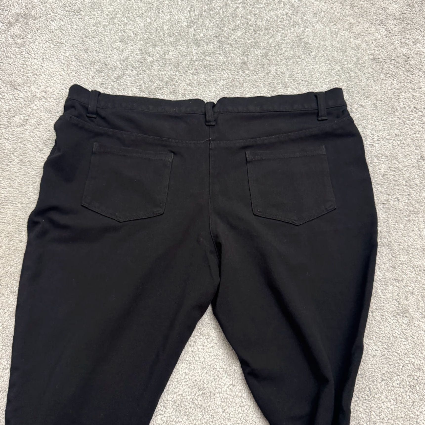 Vintage Betabrand Classic Straight Dress Yoga Pants Womens XL Black Stretch Mid Rise Pants Size 40" / US 18 - 6 Thumbnail