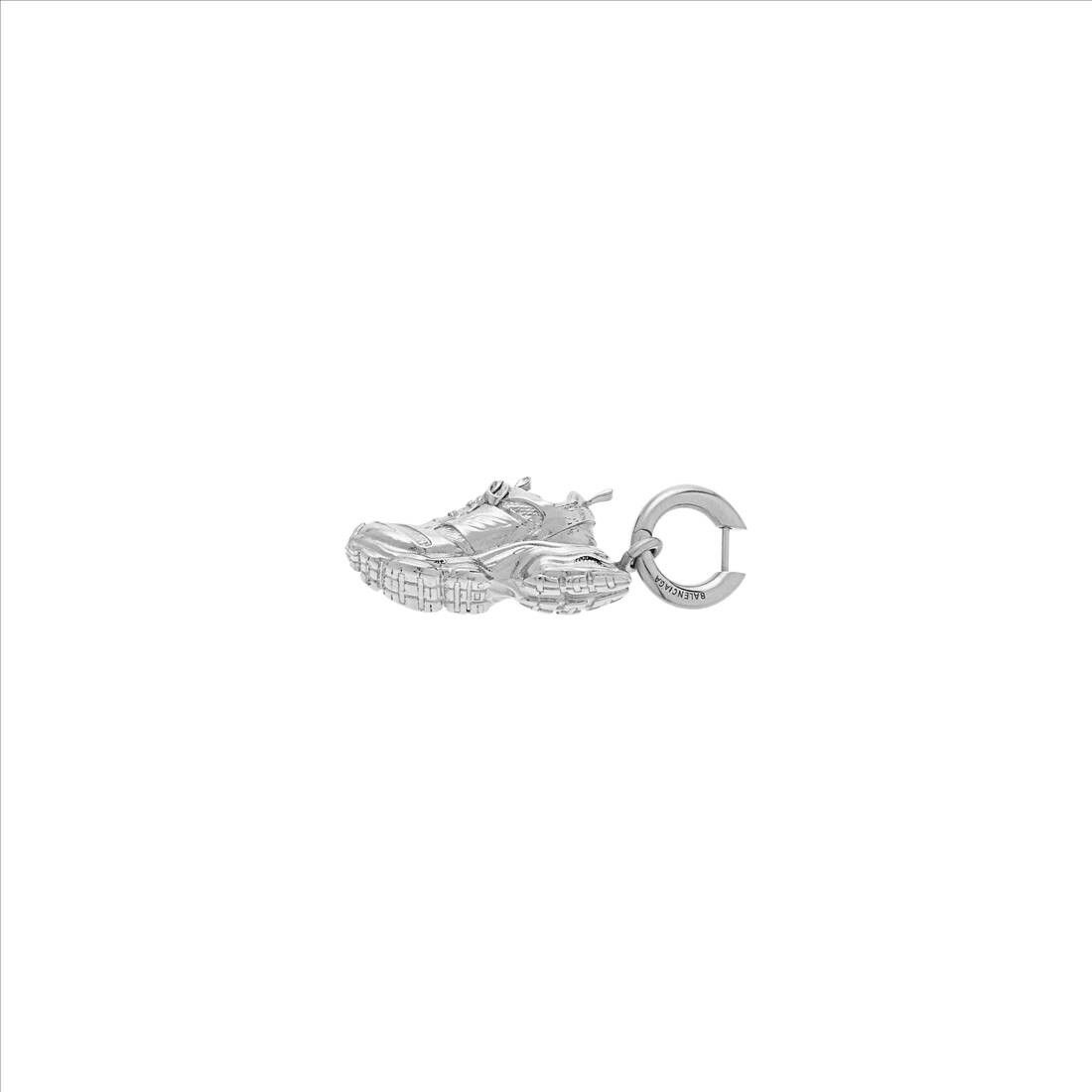 Balenciaga o1tr1nto0326 Size: OS / Keyholder Cargo Earring in Silver Size ONE SIZE - 3 Thumbnail