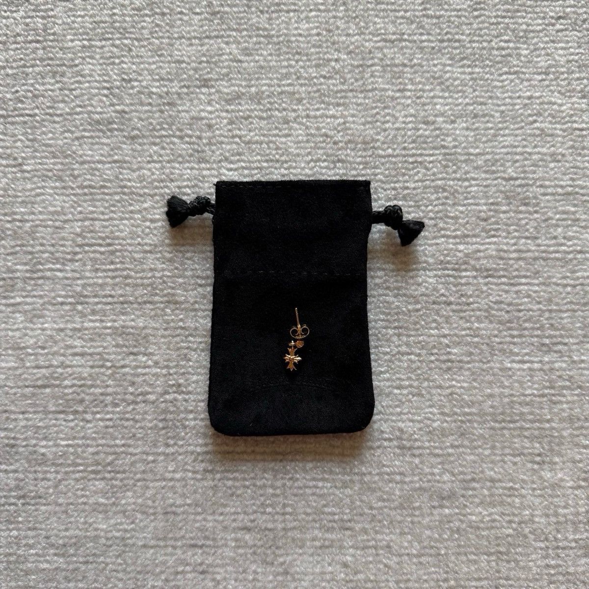 Chrome Hearts Chrome Hearts 22k gold tiny e earring Size ONE SIZE - 1 Thumbnail