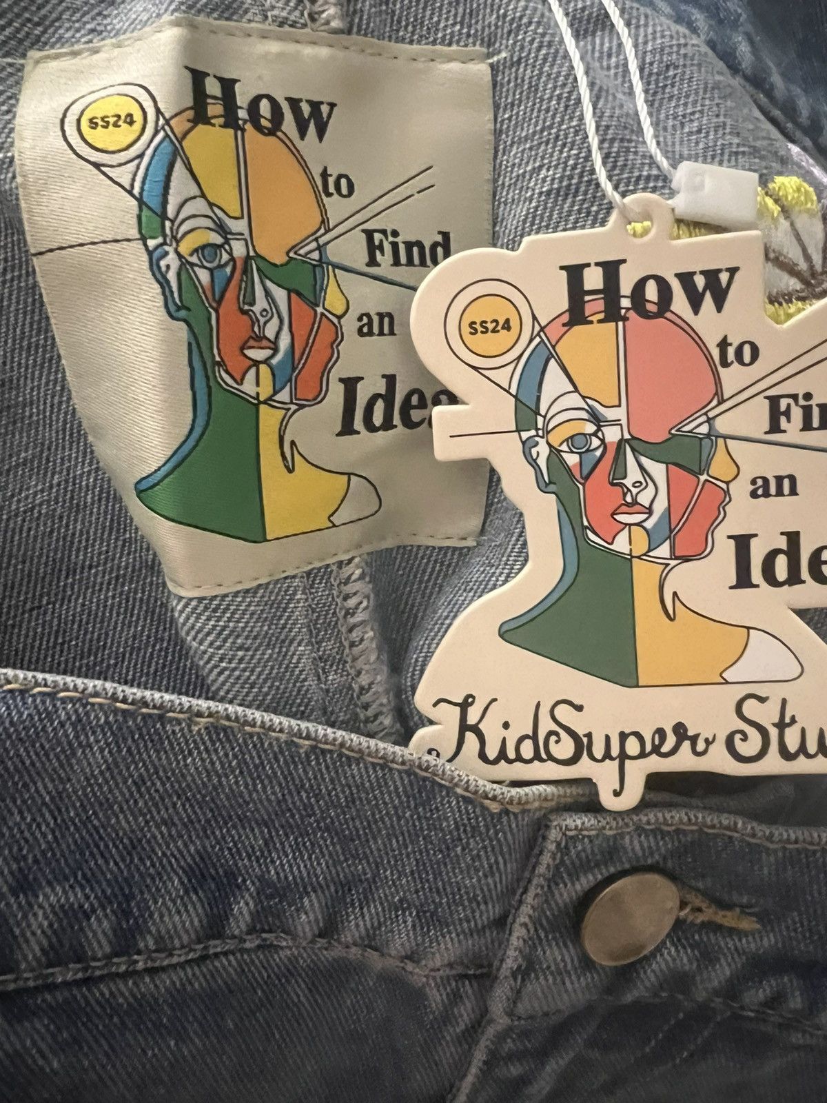 KidSuper Kidsuper Studios All Over Flower Pots Denim Jeans Size US 34 / EU 50 - 7 Thumbnail