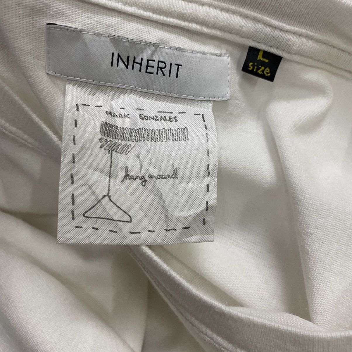 Other Mark Gonzales X Inherit white longsleeve tee Size US L / EU 52-54 / 3 - 12 Thumbnail