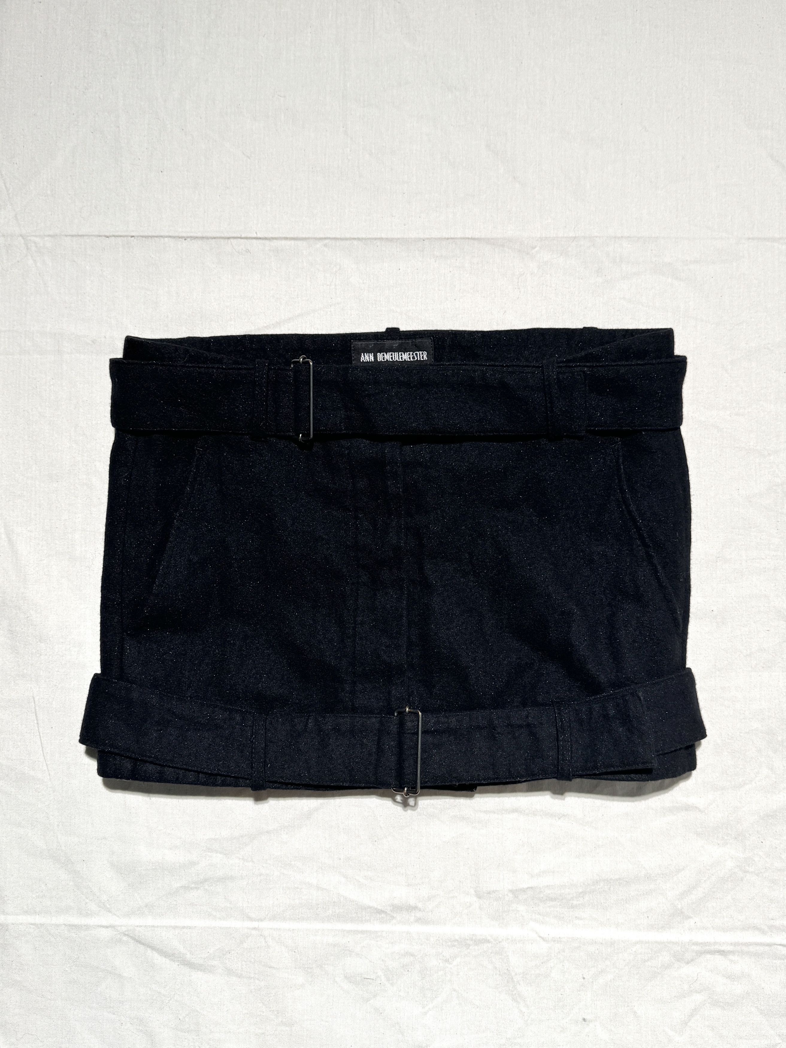 Ann Demeulemeester Double belted miniskirt Size 25" / US 0 / IT 36 - 5 Thumbnail