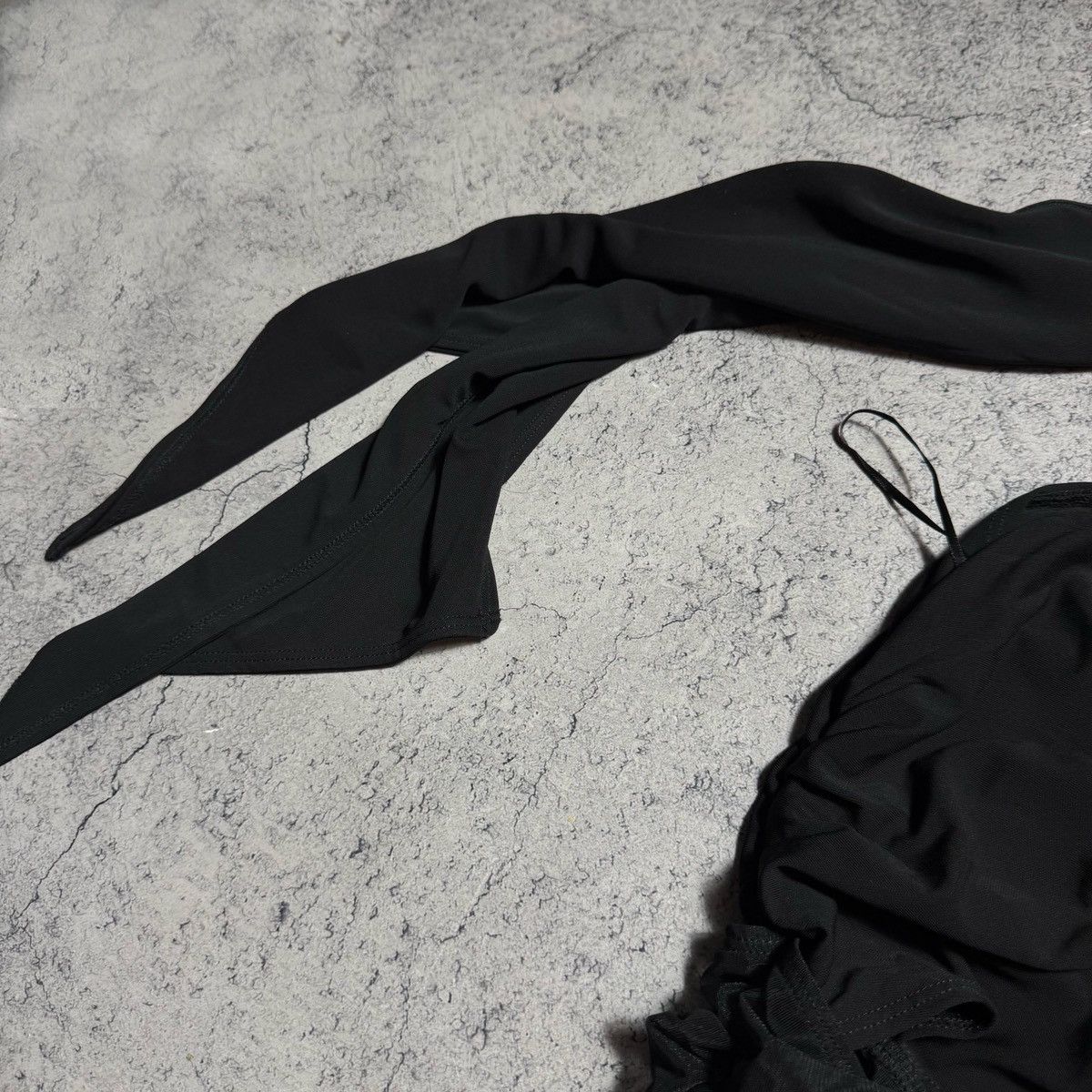 H&M × Mugler Rare Mugler X H&M Knot Detail One Shoulder Dress Size XL / US 12-14 / IT 48-50 - 4 Thumbnail