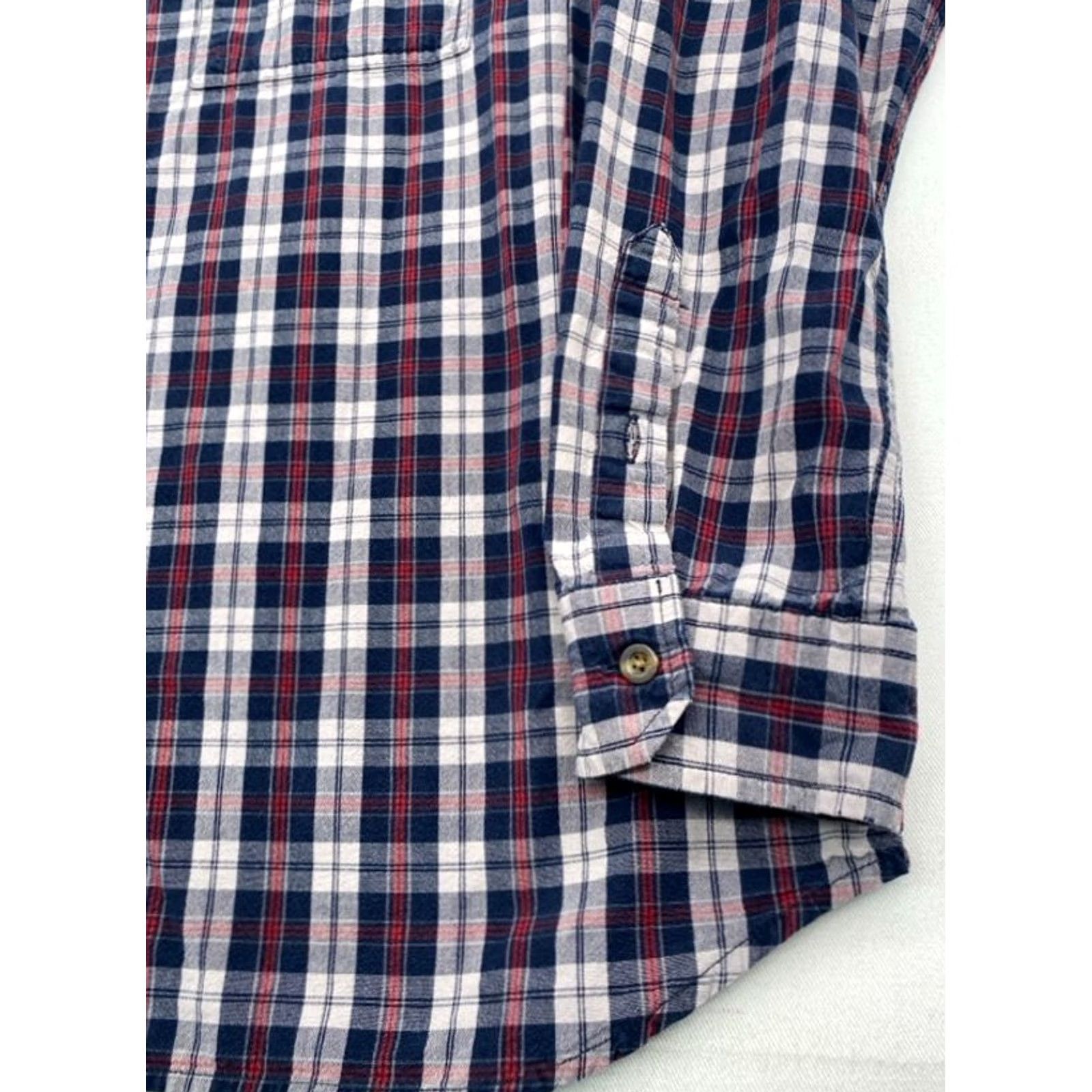 Carhartt Carhartt Mens 2XL Long Sleeve Button-Up Fort Plaid Shirt Relaxed Fit Knit Cotton Multicolor 102214 Size US XXL / EU 58 / 5 - 3 Thumbnail