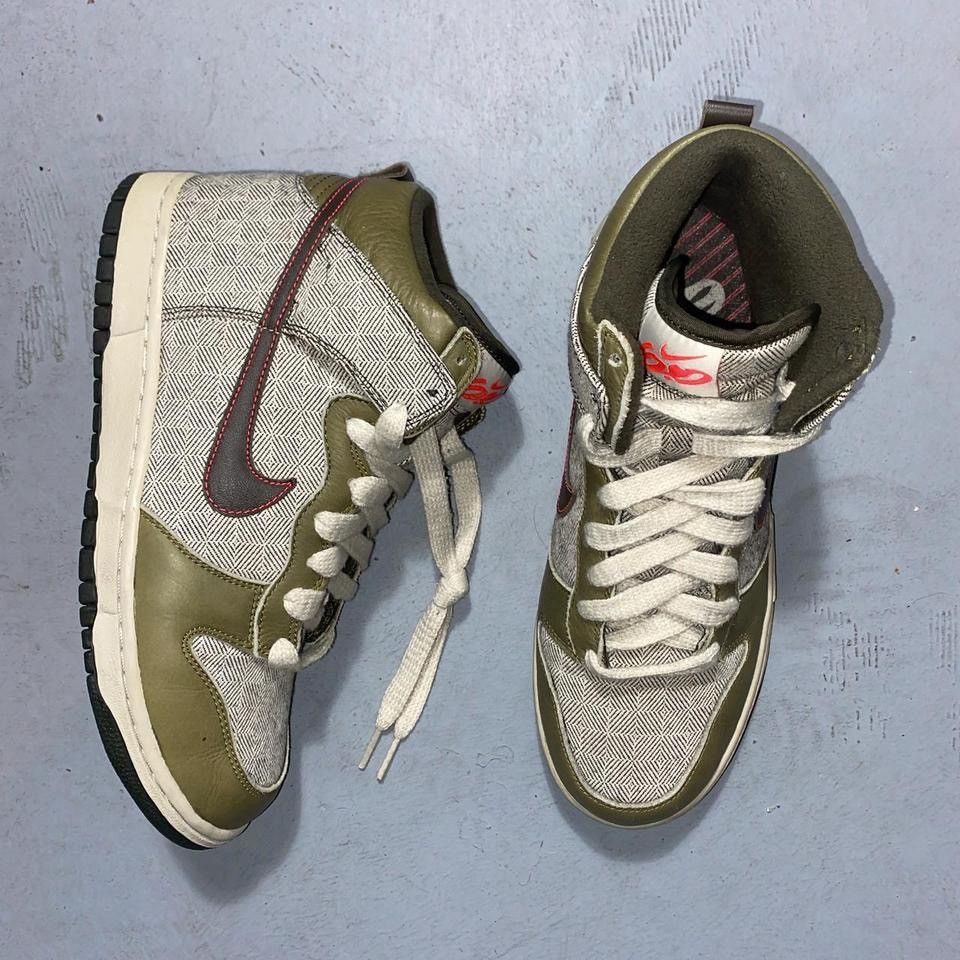 Nike Nike 6.0 Dunk Olive Herringbone - 2011 Size US 10 / EU 43 - 2 Thumbnail