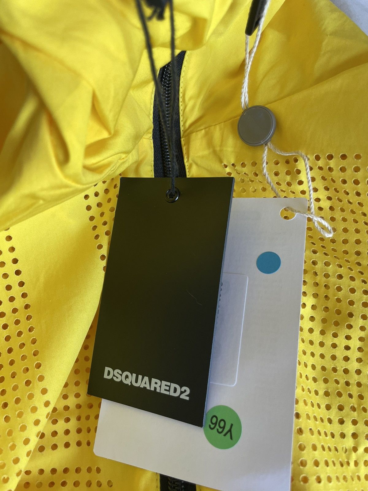 DSQUARED2 PERFORATED OUTERWEAR JACKET WITH HOOD