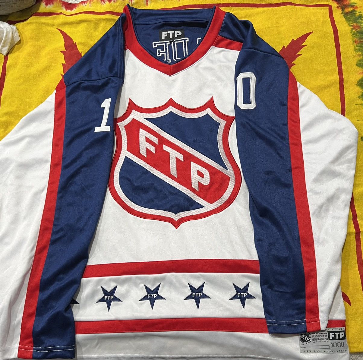 Fuck The Population XXXL 3X FTP Made in Hell Hockey Jersey White Size XXXL 3X Size US XXL / EU 58 / 5 - 4 Thumbnail