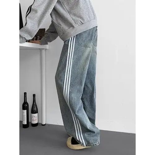 VIBE Track Straight Leg Baggy Jeans Size US 30 / EU 46 - 5 Thumbnail