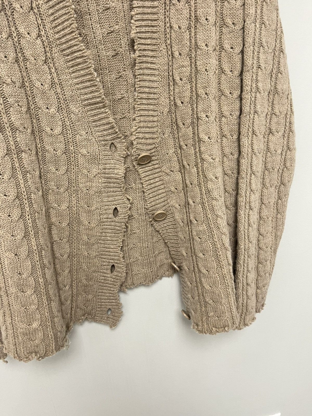 Maison Margiela Oversized Cutoff Destroyed Cardigan Size US XS / EU 42 / 0 - 9 Thumbnail