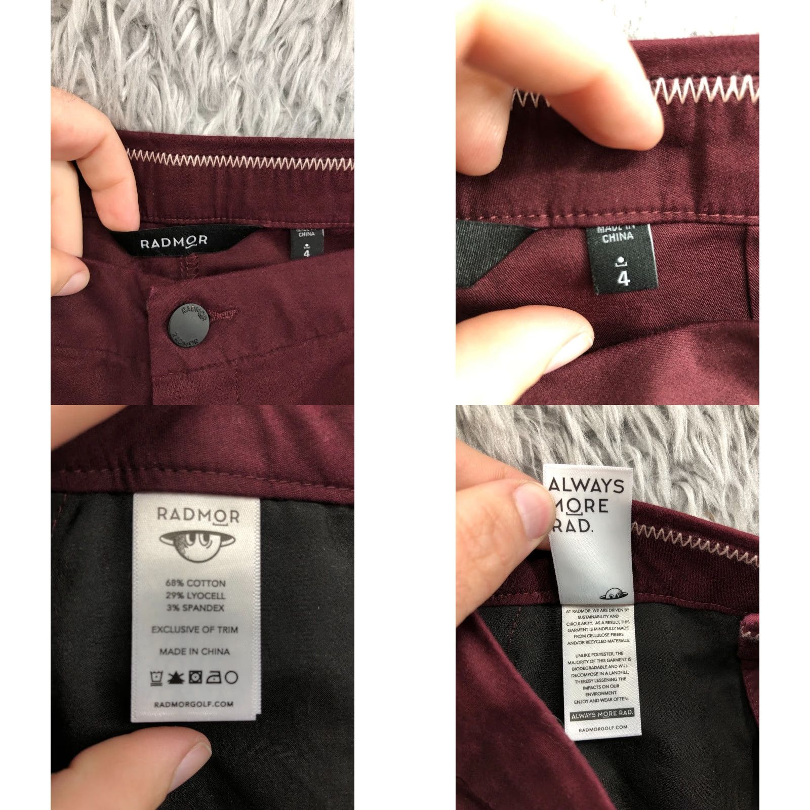 Vintage Radmor Womens Golf Shorts Medium Wash Red Size 4 Mid Rise 5-Pocket Denim Cotton Casual Modern American Size 27" / US 4 / IT 40 - 8 Thumbnail